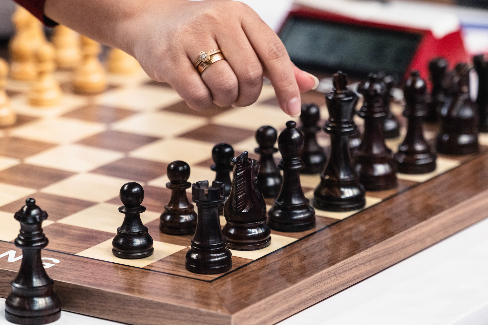HONG KONG, China - JUNE 19: a detail view during the FIDE World Team Rapid and Blitz Chess Championships 2026 at Queen Elizabeth Stadium on June 19, 2026 in Hong Kong, China, (Photo by Jack Ng/Alamy Live News)