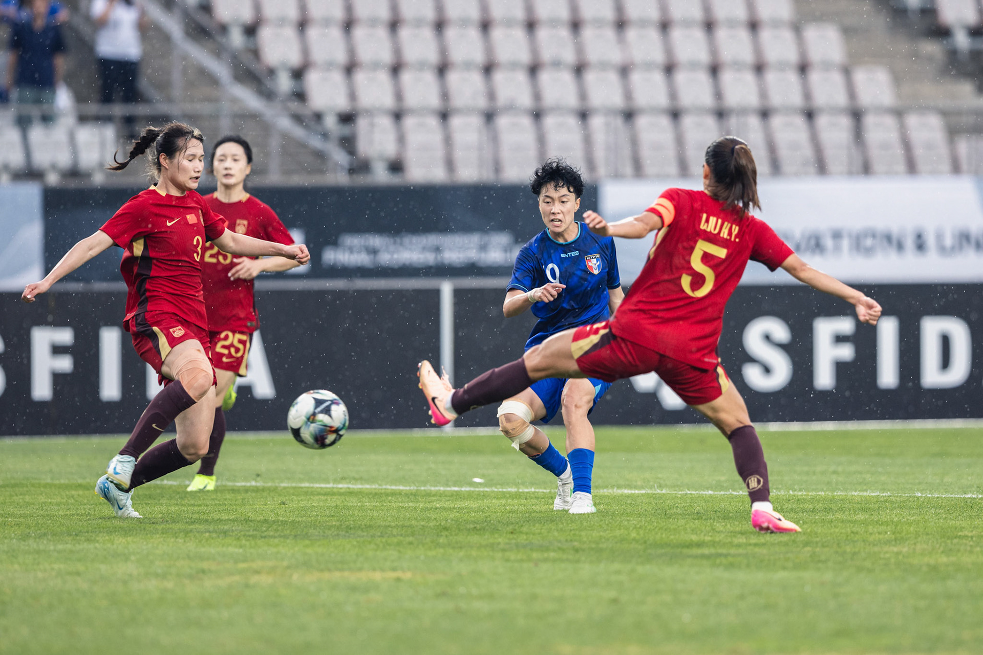 HWASEONG, South Korea - JULY  13:  during EAFF E-1 Football Championship - Chinese Taipei vs China PR at Hwaseong Sports Complex on July 13, 2025 in Hwaseong, South Korea, (Photo by Jack Ng/Pixel Images)