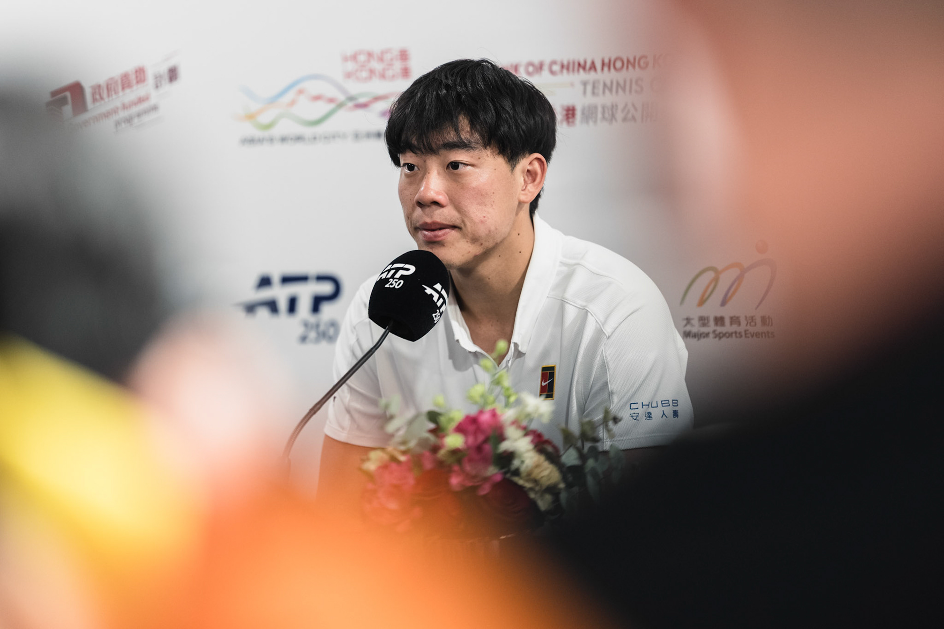 HONG KONG, China - JANUARY 09: Coleman Wong of Hong Kong, China during post-match press conference of the Bank of China Hong Kong Tennis Open 2026 (ATP 250) at Victoria Park Tennis Centre Court on January 9, 2026 in Hong Kong, China, (Photo by Jack Ng/Alamy Live News)