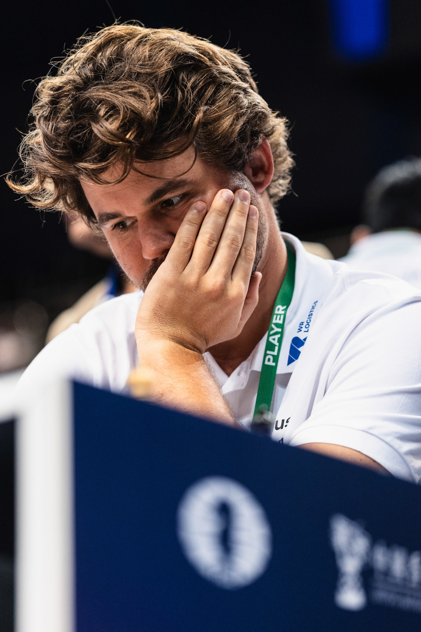 HONG KONG, China - JUNE 19: Magnus Carlsen of WR Chess competes during the round 10 of the FIDE World Team Rapid and Blitz Chess Championships 2026 at Queen Elizabeth Stadium on June 19, 2026 in Hong Kong, China, (Photo by Jack Ng/Alamy Live News)