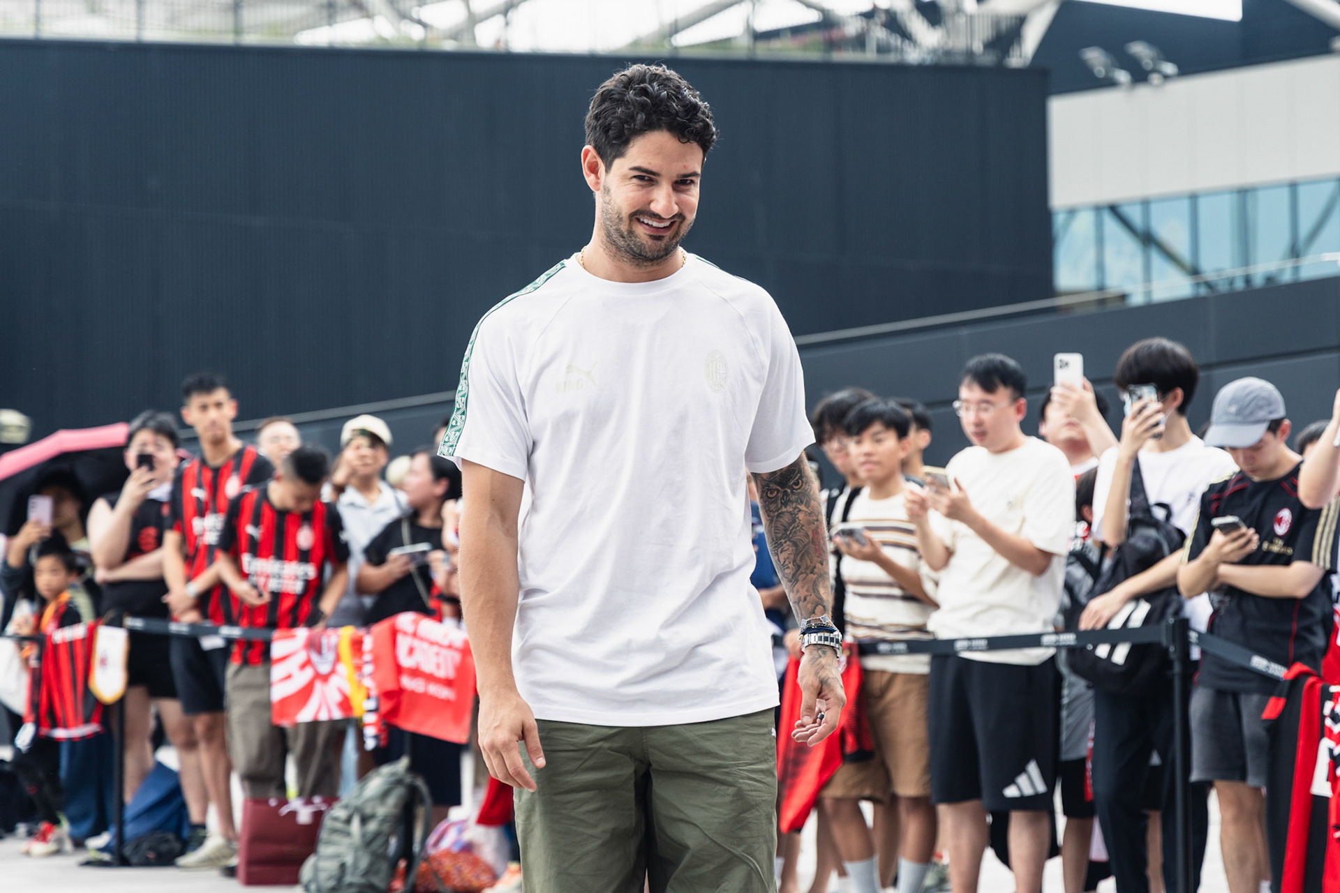 HONG KONG, China - JULY  25:  during AC Milan Kai Tak Soccer Activation at Kai Tak Mall 1 Rooftop on July 25, 2025 in Hong Kong, China, (Photo by Jack Ng/Pixel Images)