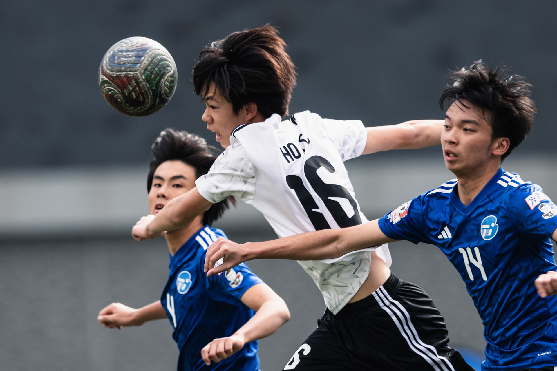 HONG KONG, China - FEBRUARY 09: during SamGor All Hong Kong Schools Jing Ying Football Tournament 2025-26 - Jockey Club Ti-I College vs Ying Wa College at Po Kong Village Road Park  Artificial Turf Soccer Pitch on February 9, 2026 in Hong Kong, China, (Photo by Jack Ng/)