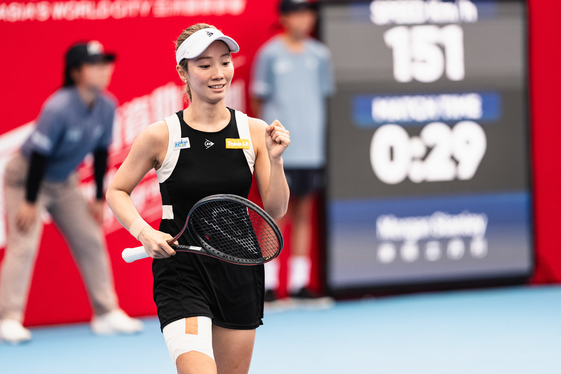 HONG KONG, China - Kamilla RAKHIMOVA and Aliaksandra SASNOVICH of Russia play against Momoko KOBORI of Japan and Peangtarn PLIPUECH of Thailand during WTA 250 - Prudential Hong Kong Tennis Open at Victoria Park Tennis Court on October 31, 2025 in Hong Kong, China, (Photo by Jack Ng/Alamy Live News)