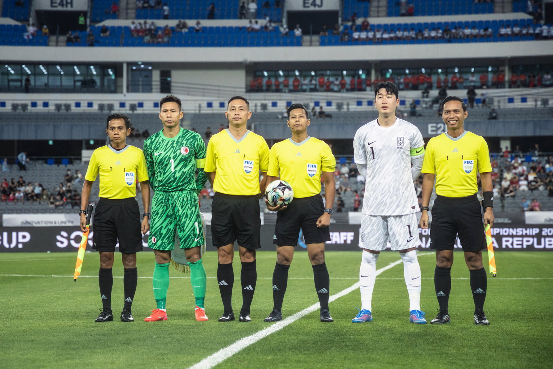 YONGIN, South Korea - JULY  11:  during EAFF E-1 Football Championship at Yongin Mireu Stadium on July 11, 2025 in Yongin, South Korea, (Photo by Jack Ng/Pixel Images)