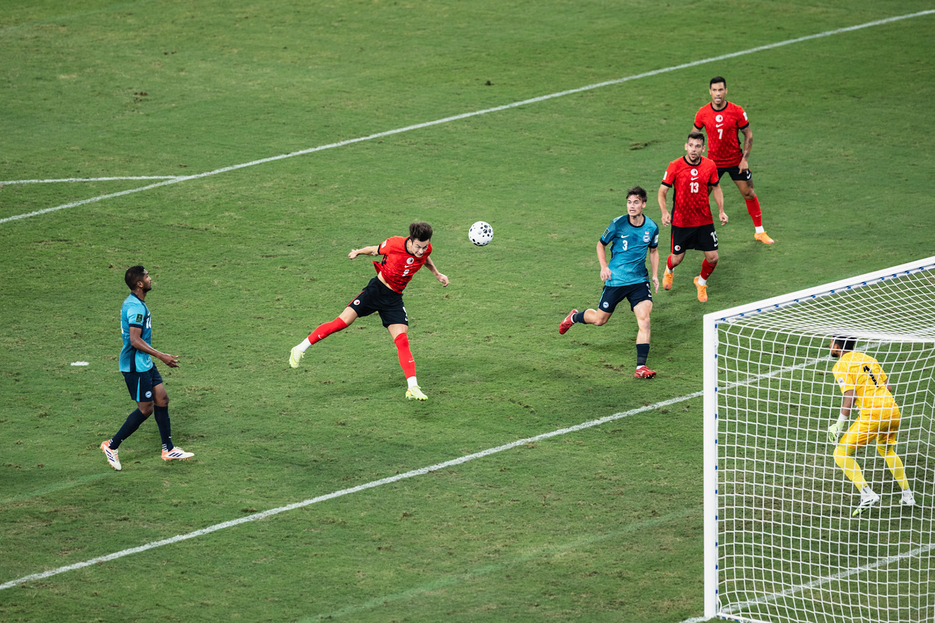 HONG KONG, China - NOVEMBER  18:  during 2027 Asian Cup Qualifers - Hong Kong, China vs Singapore at Kai Tak Stadium on November 18, 2025 in Hong Kong, China, (Photo by Jack Ng/Pixel Images)
