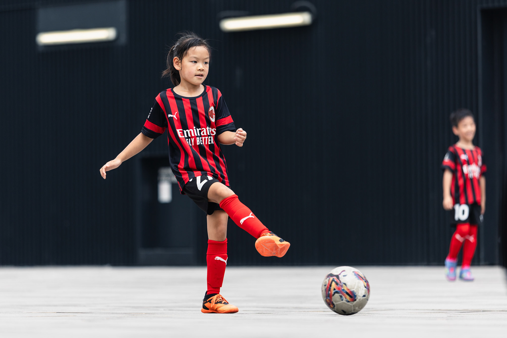 HONG KONG, China - JULY  25:  during AC Milan Kai Tak Soccer Activation at Kai Tak Mall 1 Rooftop on July 25, 2025 in Hong Kong, China, (Photo by Jack Ng/Pixel Images)