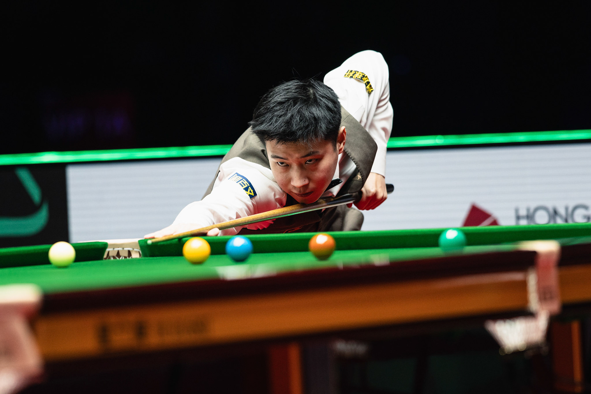 HONG KONG, China - FEBRUARY 05: Zhao Xintong of China plays a shot during WST World Grand Prix 2026 against Mark Selby of England at Kai Tak Arena on February 5, 2026 in Hong Kong, China, (Photo by Jack Ng/Alamy Live News)