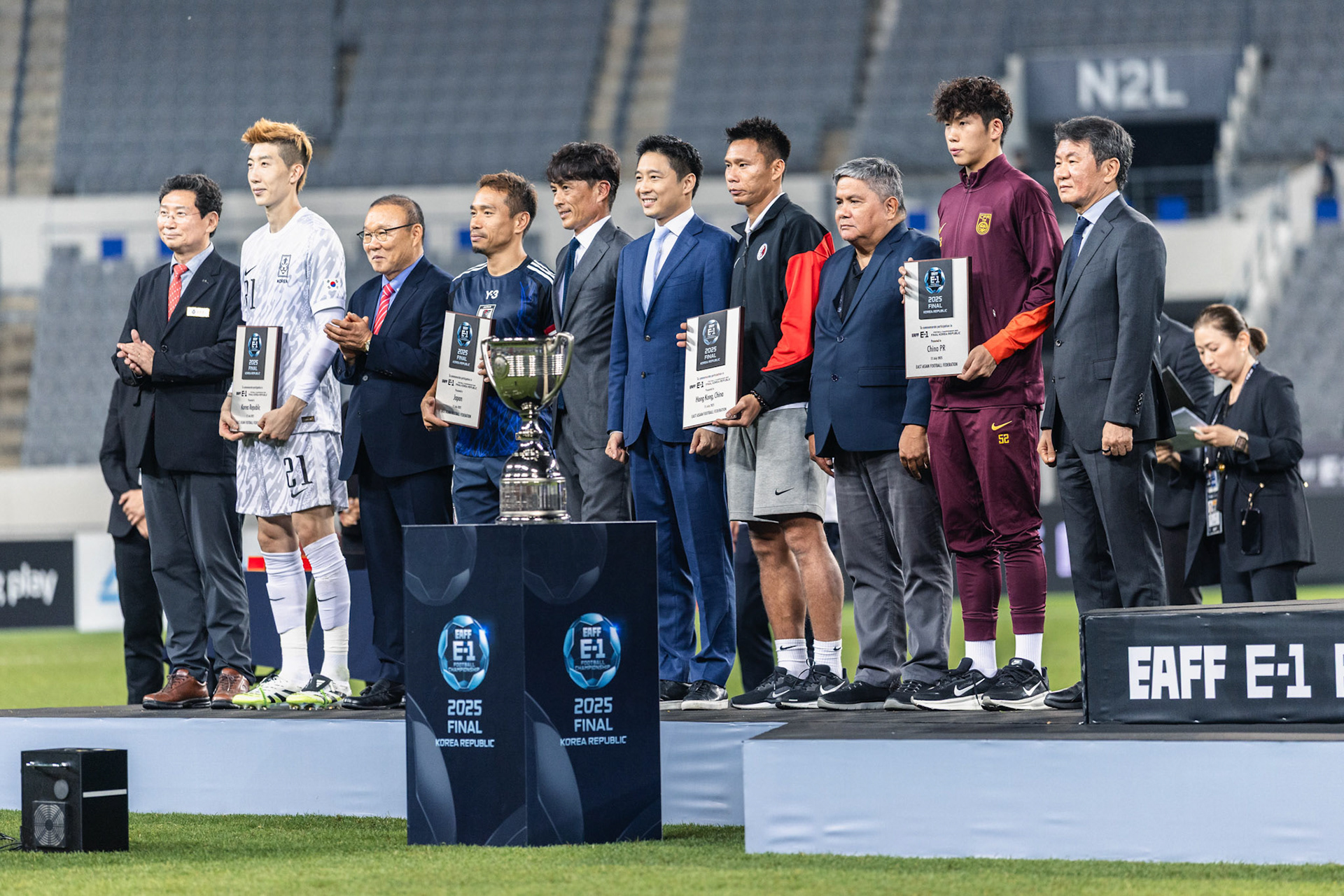 YONGIN, South Korea - JULY  15:  during EAFF E-1 Football Championship - South Korea vs Japan at Yongin Mireu Stadium on July 15, 2025 in Yongin, South Korea, (Photo by Jack Ng/Pixel Images)