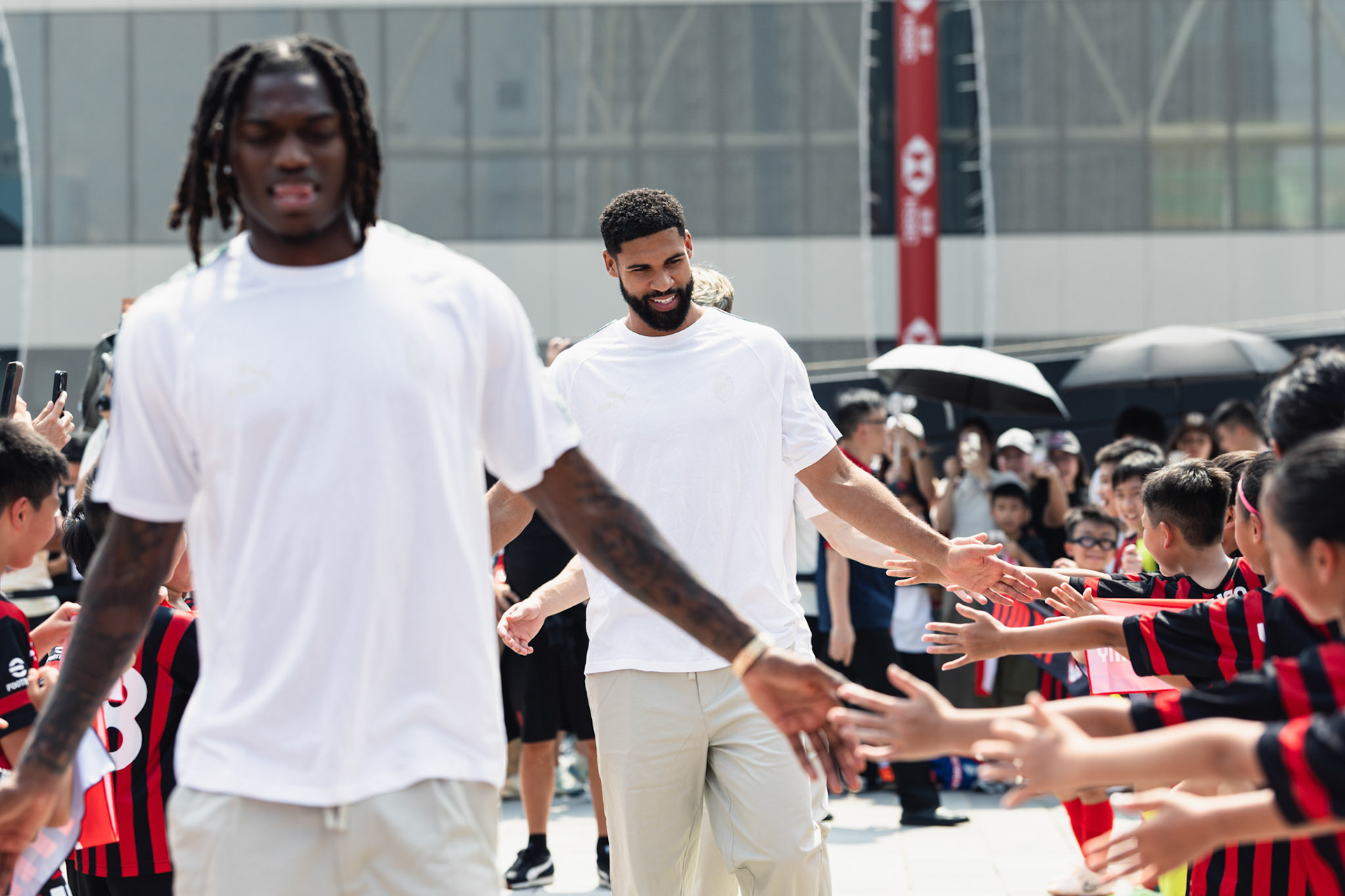 HONG KONG, China - JULY  25:  during AC Milan Kai Tak Soccer Activation at Kai Tak Mall 1 Rooftop on July 25, 2025 in Hong Kong, China, (Photo by Jack Ng/Pixel Images)
