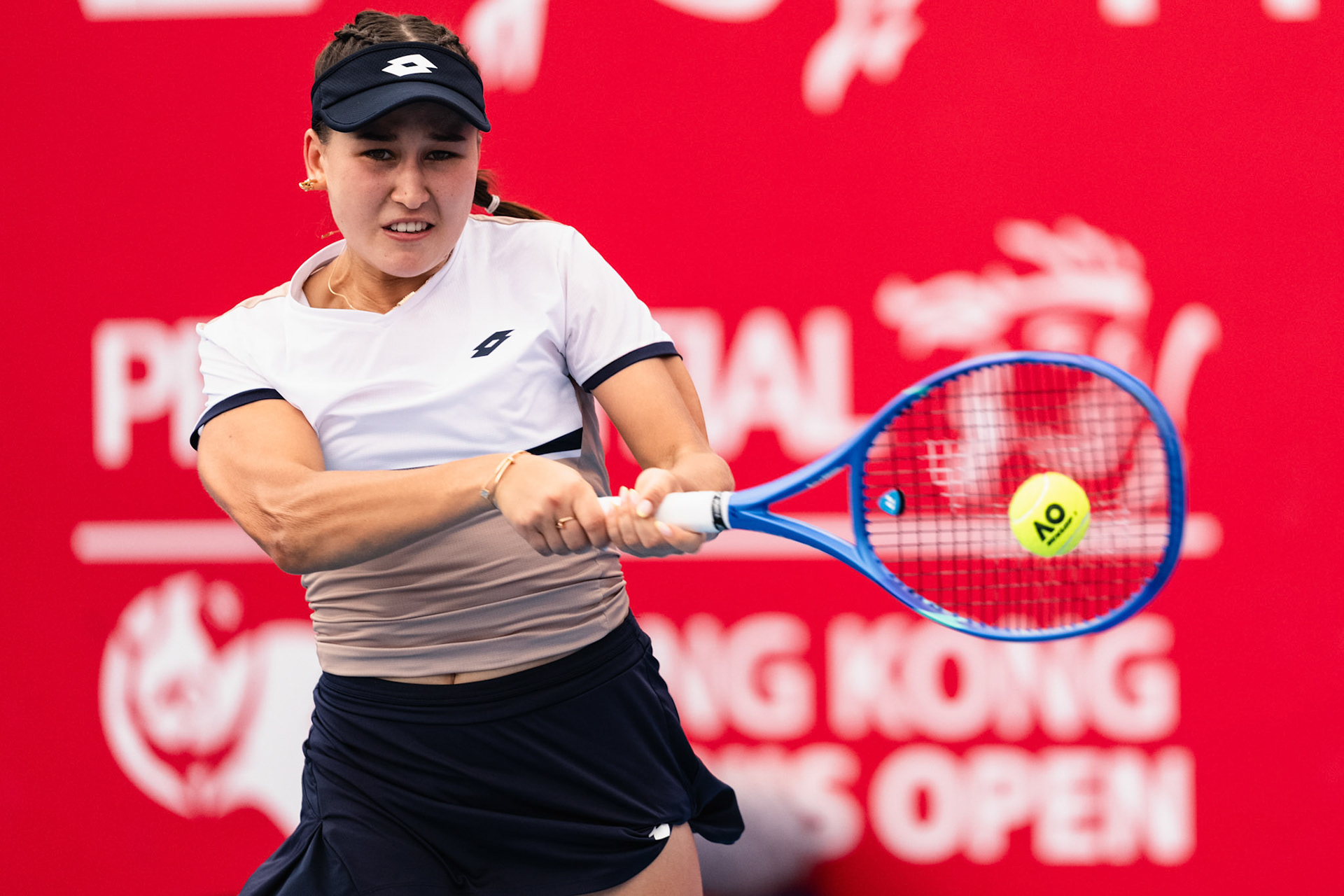 HONG KONG, China - Kamilla RAKHIMOVA and Aliaksandra SASNOVICH of Russia play against Momoko KOBORI of Japan and Peangtarn PLIPUECH of Thailand during WTA 250 - Prudential Hong Kong Tennis Open at Victoria Park Tennis Court on October 31, 2025 in Hong Kong, China, (Photo by Jack Ng/Alamy Live News)