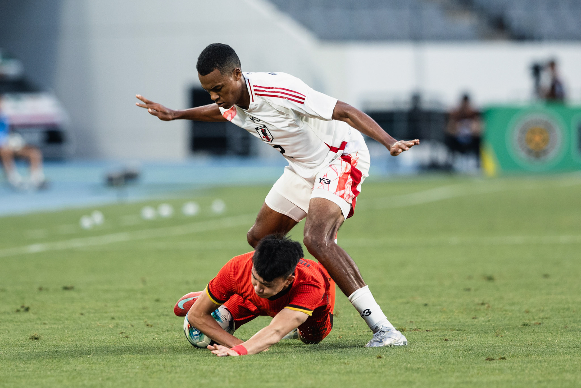 YONGIN, South Korea - JULY  12:  during EAFF E-1 Football Championship - Japan vs China at Yongin Mireu Stadium on July 12, 2025 in Yongin, South Korea, (Photo by Jack Ng/Pixel Images)