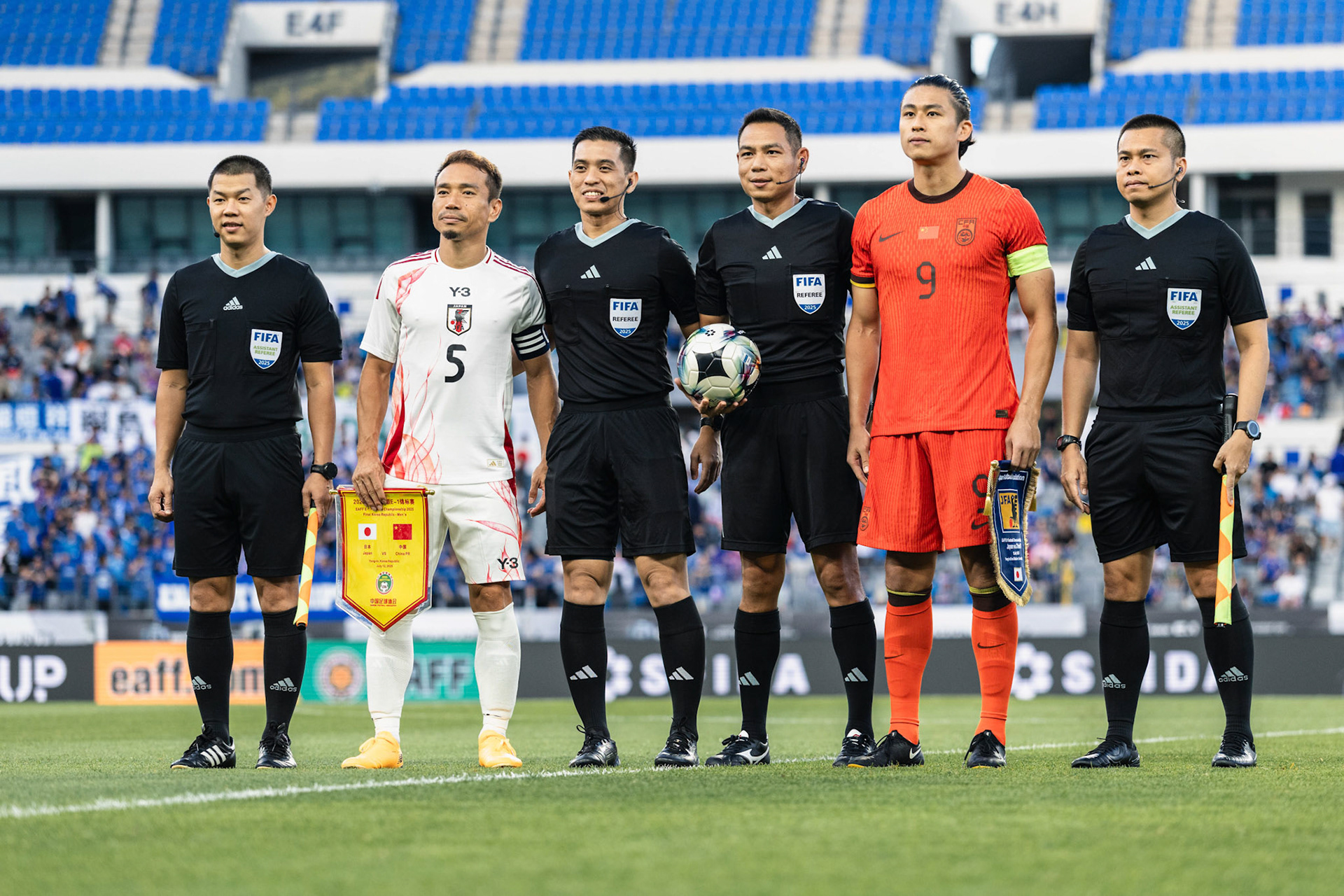 YONGIN, South Korea - JULY  12:  during EAFF E-1 Football Championship - Japan vs China at Yongin Mireu Stadium on July 12, 2025 in Yongin, South Korea, (Photo by Jack Ng/Pixel Images)
