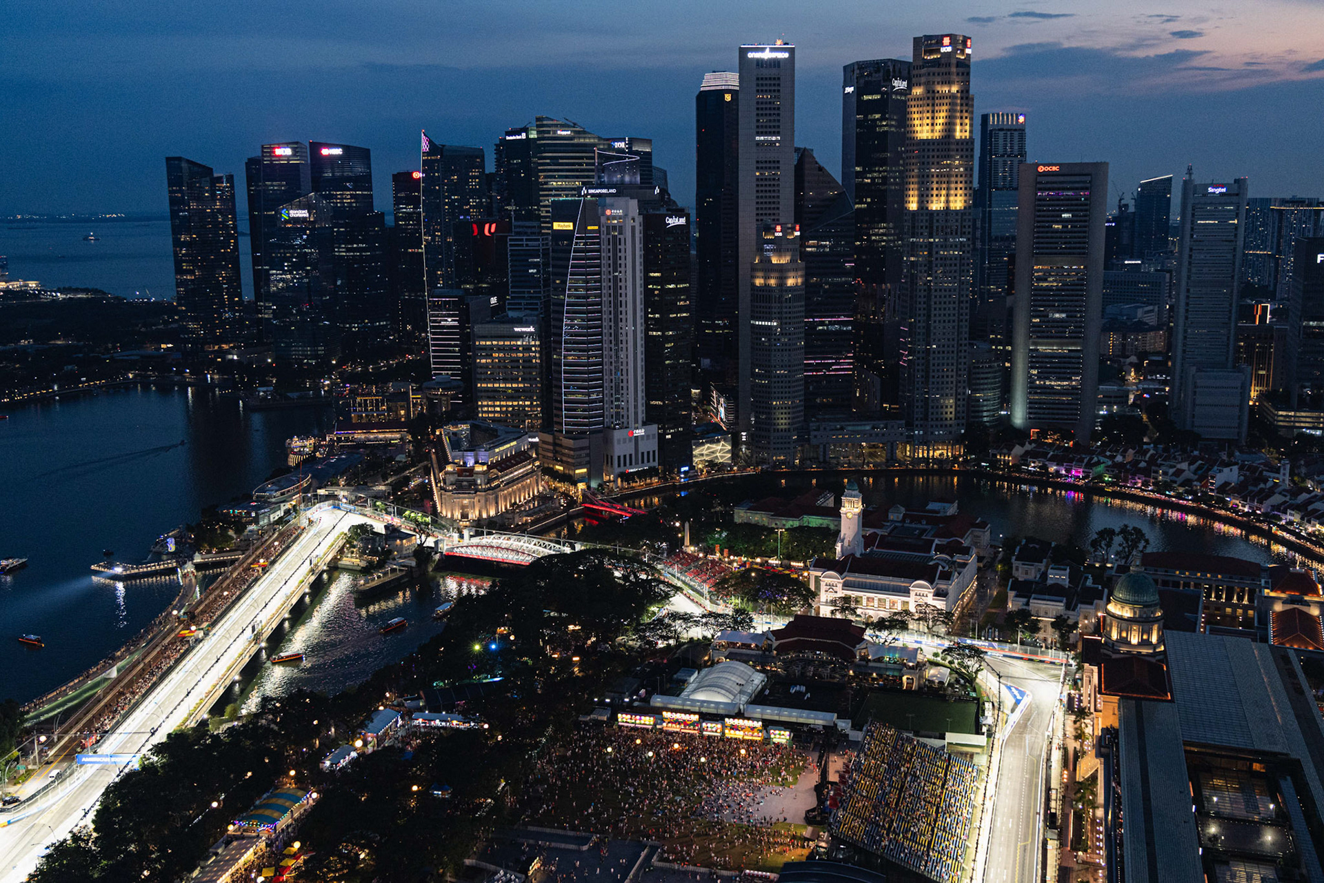 SINGAPORE, Singapore - OCTOBER  05:  during F1 Grand Prix of Singapore at Marina Bay Street Circuit on October 5, 2025 in Singapore, Singapore, (Photo by Jack Ng/Alamy Live News)