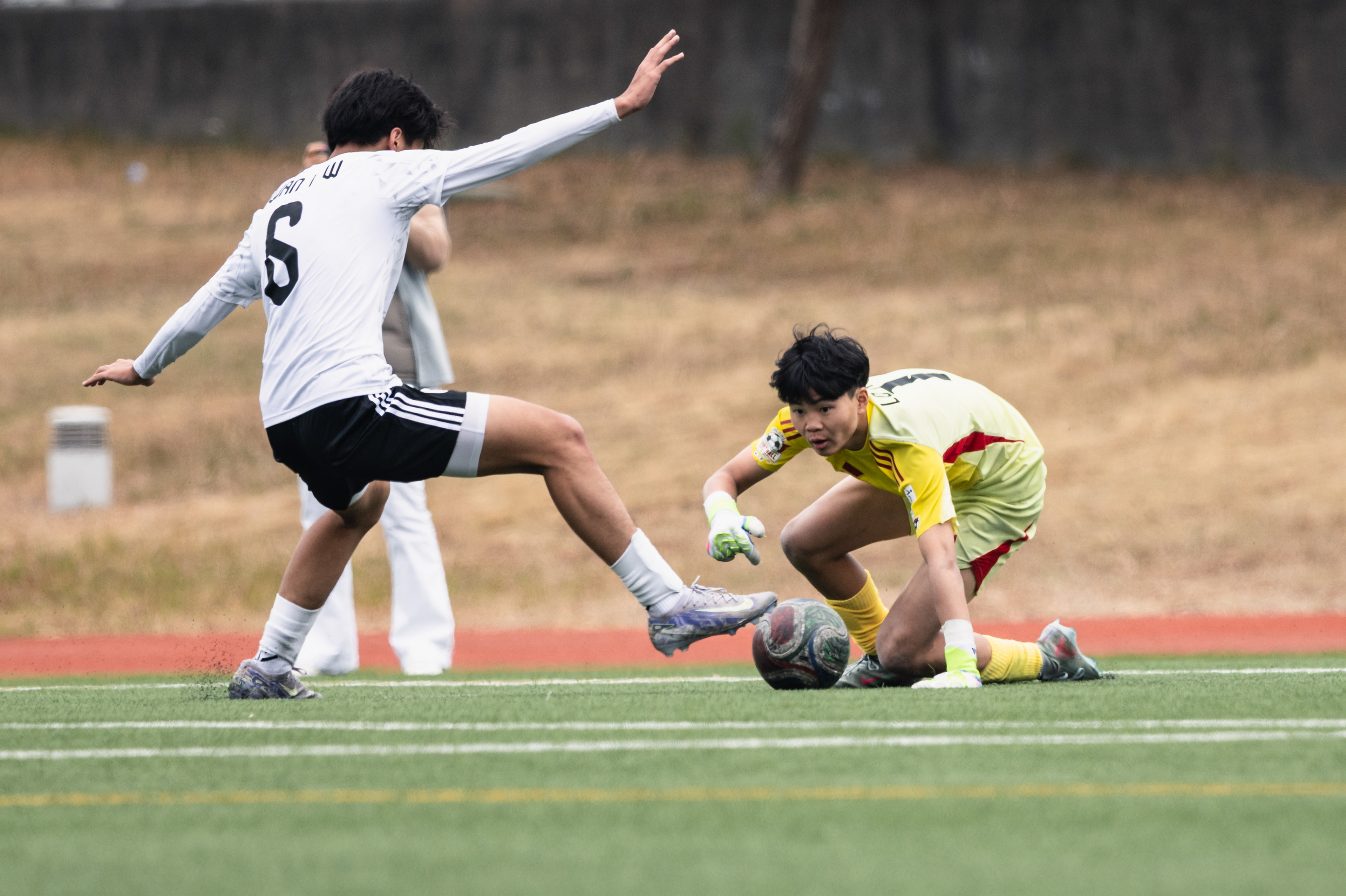 HONG KONG, China - FEBRUARY 09: during SamGor All Hong Kong Schools Jing Ying Football Tournament 2025-26 - Lam Tai Fai College vs Hong Kong International School at Po Kong Village Road Park Artificial Turf Soccer Pitch on February 9, 2026 in Hong Kong, China, (Photo by Jack Ng/)
