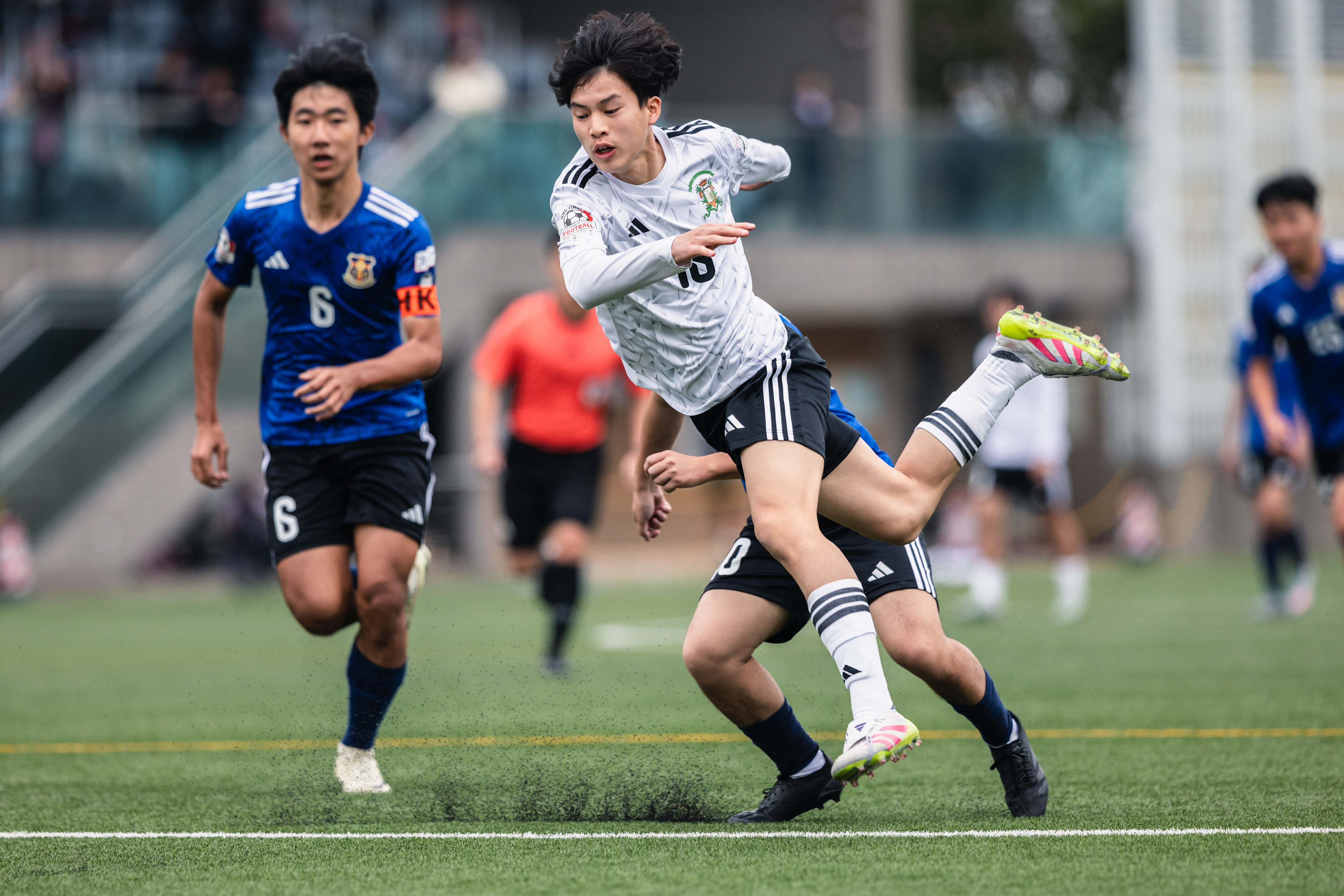 HONG KONG, China - FEBRUARY 09: during SamGor All Hong Kong Schools Jing Ying Football Tournament 2025-26 - Tang King Po School  vs St. Joseph's College at Po Kong Village Road Park Artificial Turf Soccer Pitch on February 9, 2026 in Hong Kong, China, (Photo by Jack Ng/)