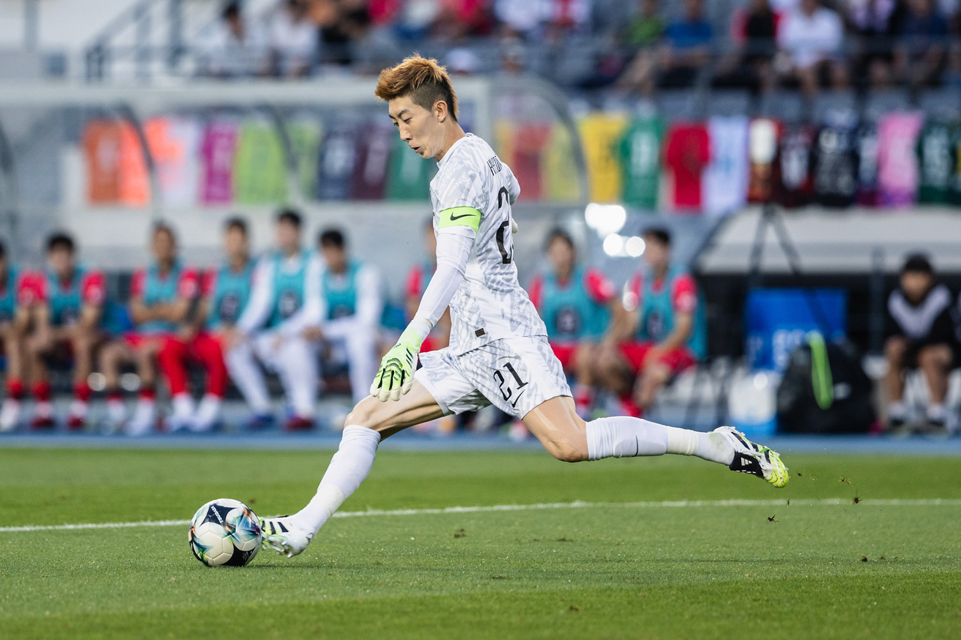 YONGIN, South Korea - JULY  15:  during EAFF E-1 Football Championship - South Korea vs Japan at Yongin Mireu Stadium on July 15, 2025 in Yongin, South Korea, (Photo by Jack Ng/Pixel Images)