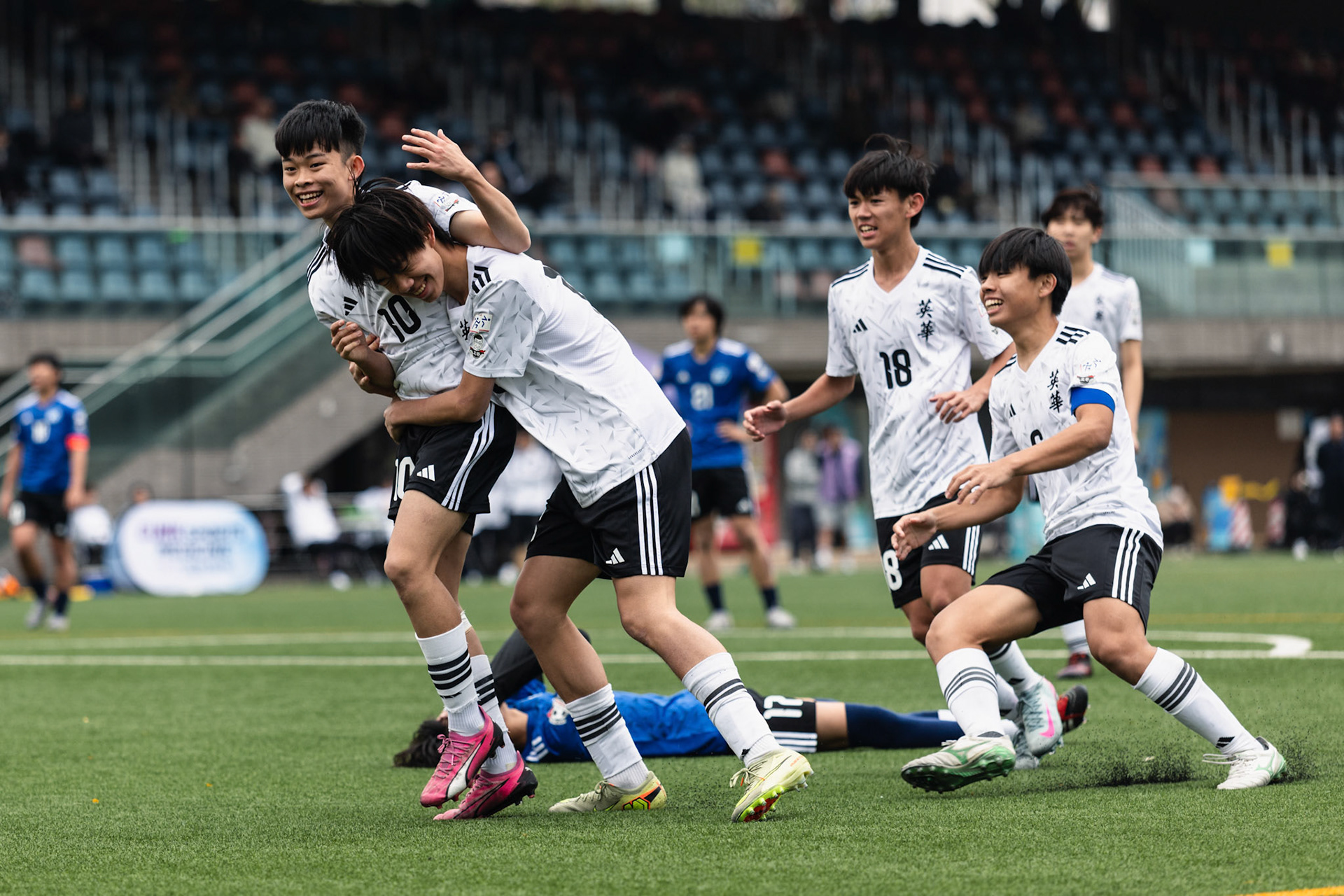 HONG KONG, China - FEBRUARY 09: during SamGor All Hong Kong Schools Jing Ying Football Tournament 2025-26 - Jockey Club Ti-I College vs Ying Wa College at Po Kong Village Road Park  Artificial Turf Soccer Pitch on February 9, 2026 in Hong Kong, China, (Photo by Jack Ng/)