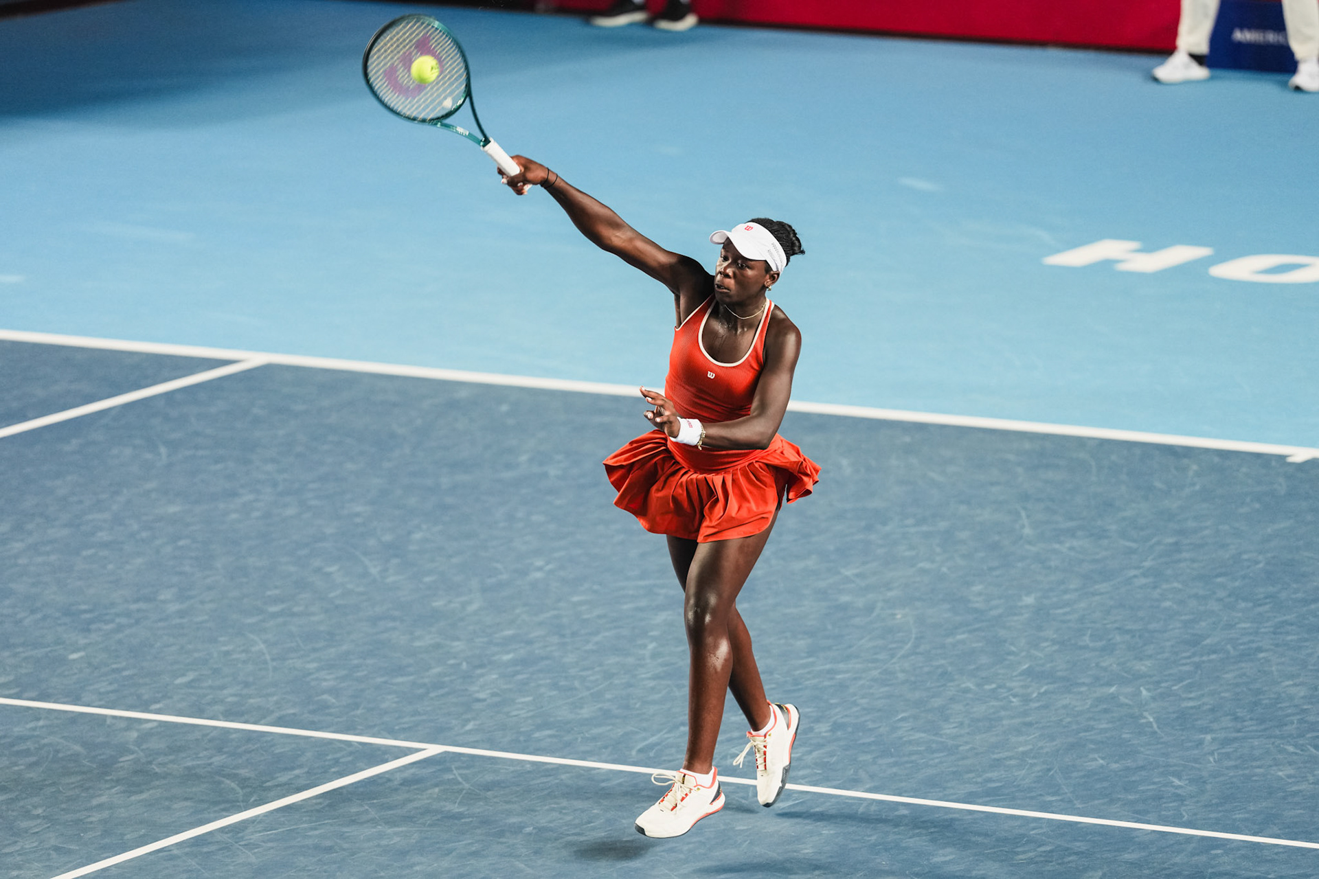 HONG KONG, China - Alexandra Eala of the Philippines vs Victoria Mboko of Canada in action during WTA 250 - Prudential Hong Kong Tennis Open at Victoria Park Tennis Court on October 30, 2025 in Hong Kong, China, (Photo by Jack Ng/Alamy Live News)