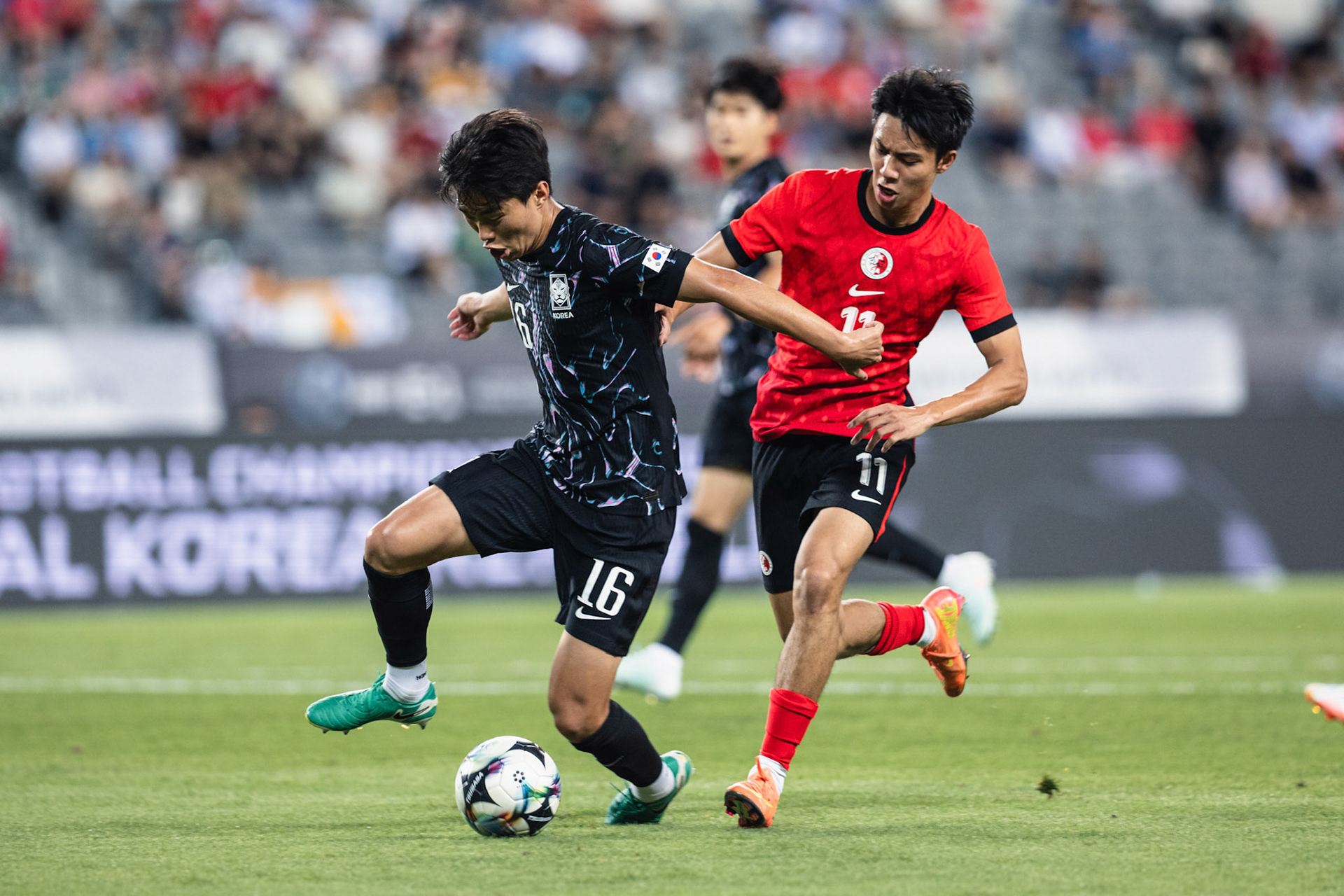 YONGIN, South Korea - JULY  11:  during EAFF E-1 Football Championship at Yongin Mireu Stadium on July 11, 2025 in Yongin, South Korea, (Photo by Jack Ng/Pixel Images)