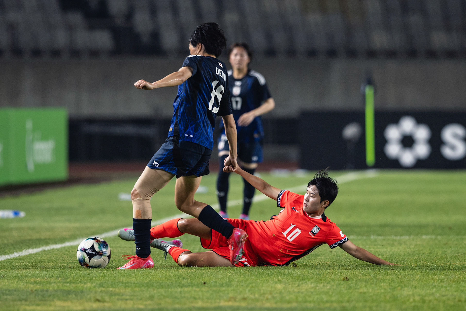 HWASEONG, South Korea - JULY  13:  during EAFF E-1 Football Championship - South Korea vs Japan at Hwaseong Sports Complex on July 13, 2025 in Hwaseong, South Korea, (Photo by Jack Ng/Pixel Images)