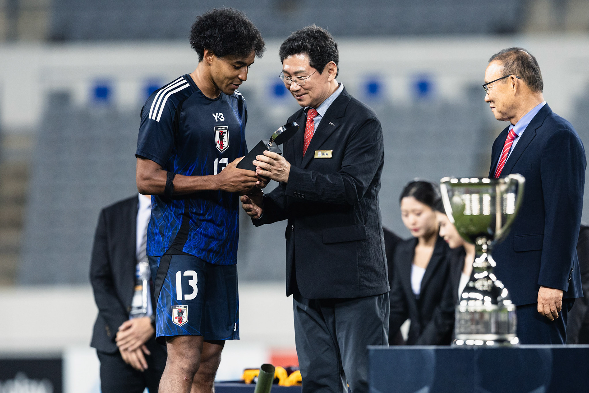 YONGIN, South Korea - JULY  15:  during EAFF E-1 Football Championship - South Korea vs Japan at Yongin Mireu Stadium on July 15, 2025 in Yongin, South Korea, (Photo by Jack Ng/Pixel Images)