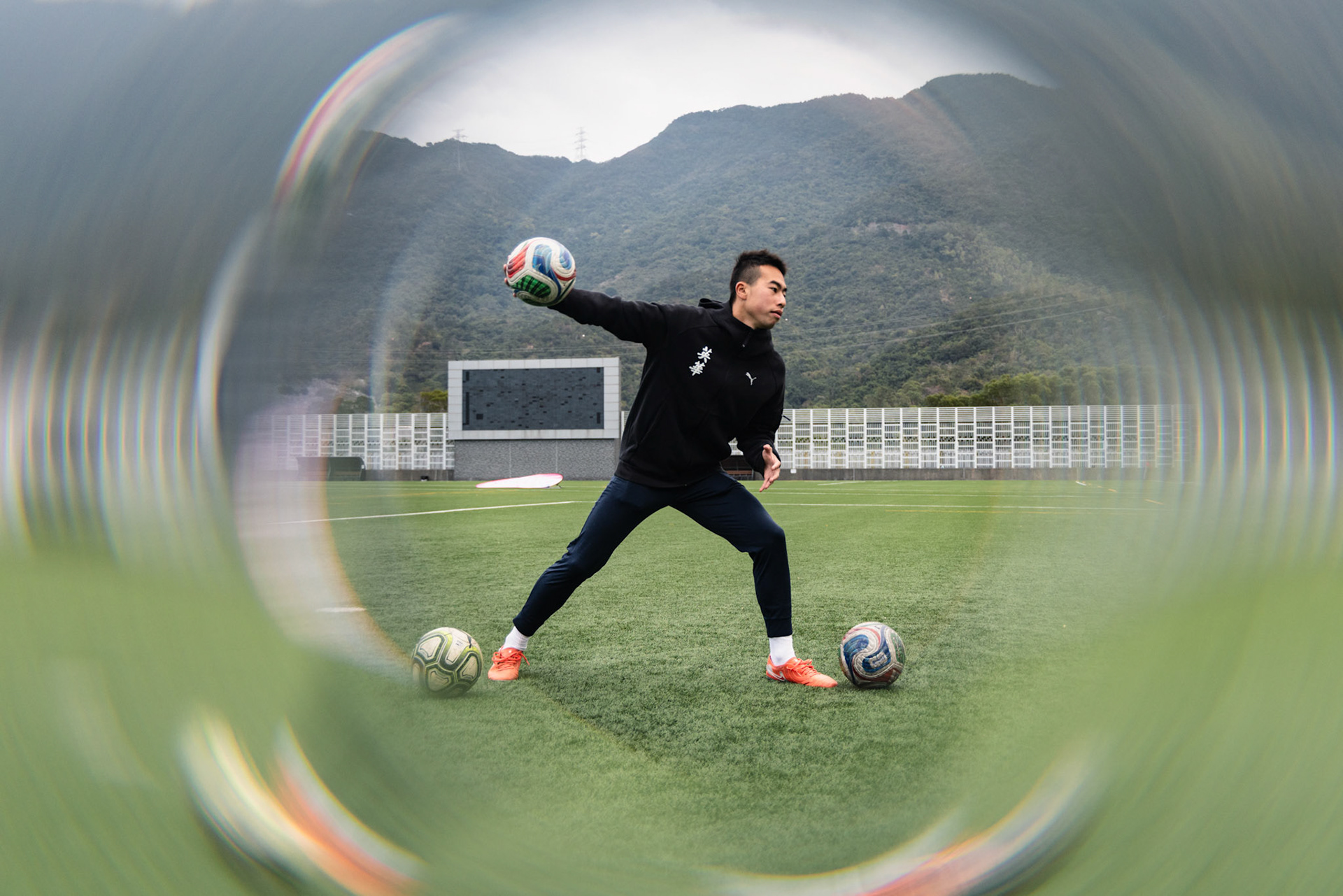 HONG KONG, China - FEBRUARY 09: during SamGor All Hong Kong Schools Jing Ying Football Tournament 2025-26 - Jockey Club Ti-I College vs Ying Wa College at Po Kong Village Road Park  Artificial Turf Soccer Pitch on February 9, 2026 in Hong Kong, China, (Photo by Jack Ng/)