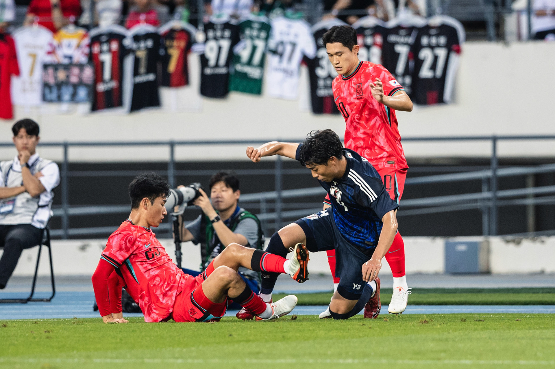 YONGIN, South Korea - JULY  15:  during EAFF E-1 Football Championship - South Korea vs Japan at Yongin Mireu Stadium on July 15, 2025 in Yongin, South Korea, (Photo by Jack Ng/Pixel Images)