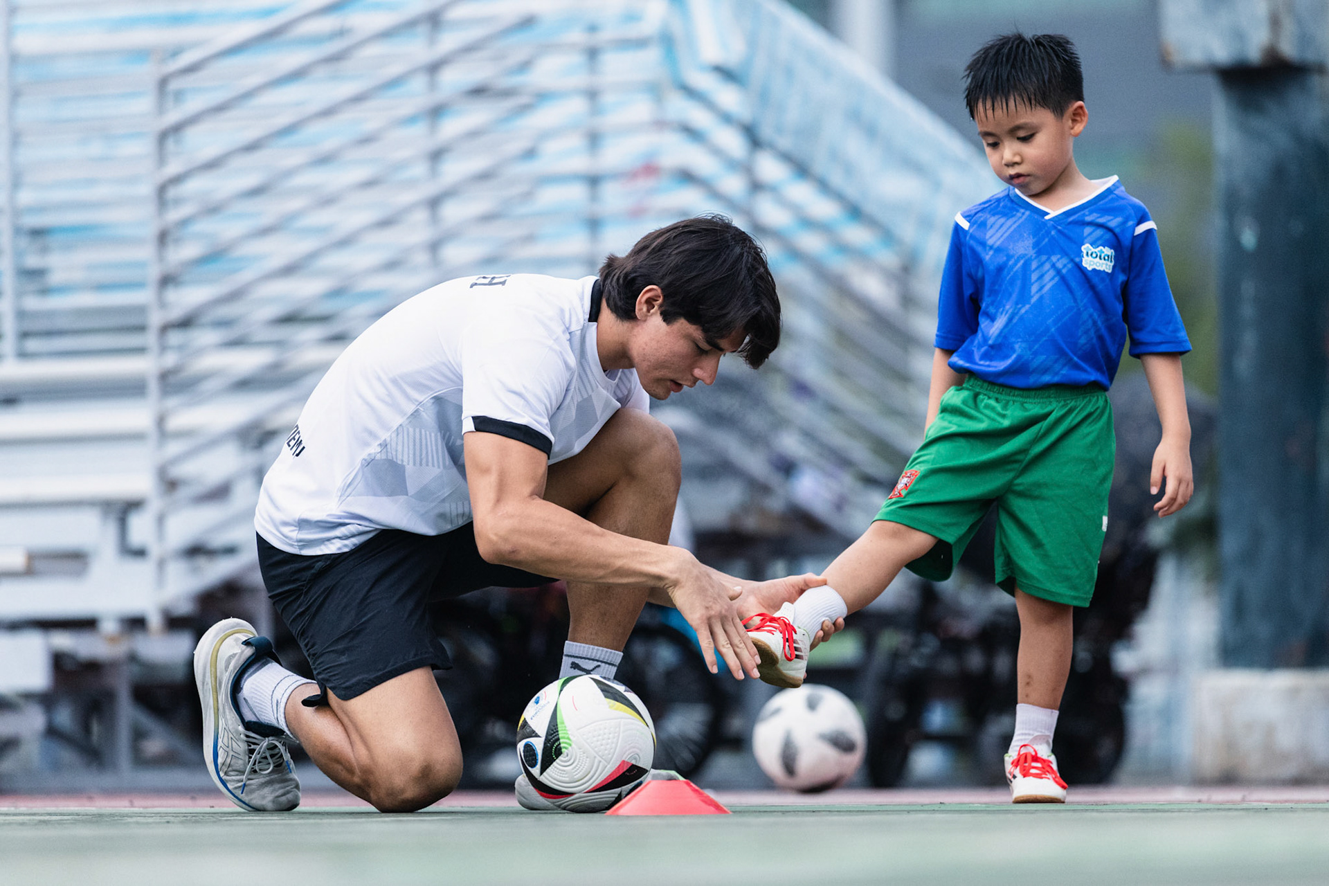 HONG KONG, China - AUGUST  18:  during Total Sports Academy Football Training at Yuen Long on August 18, 2025 in Hong Kong, China, (Photo by Jack Ng/Jack8th.com)