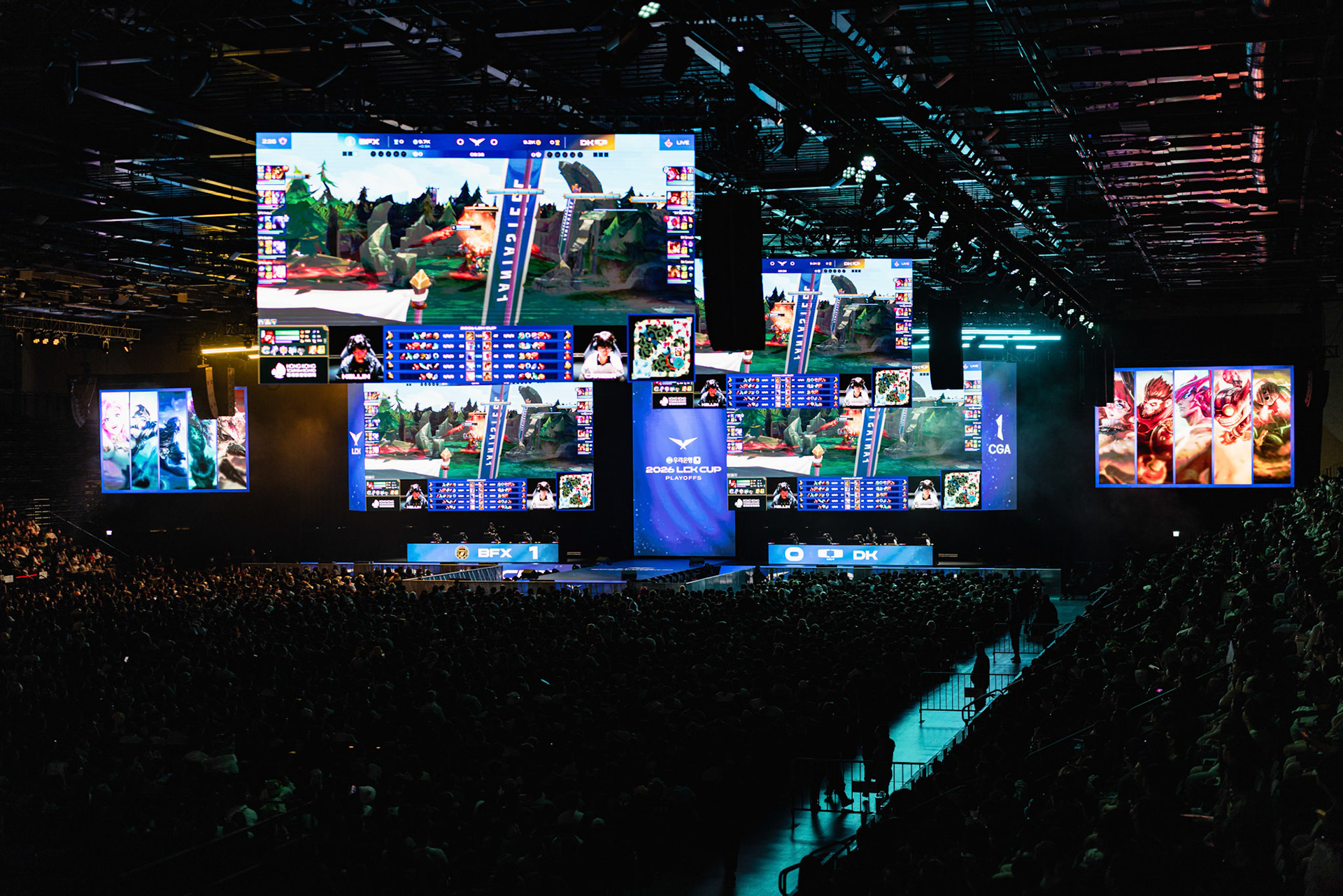 HONG KONG, China - FEBRUARY 28: A general view of the stadium during the game 2 of 2026 LCK Cup Finals BFX against DK in Hong Kong at Kai Tak Arena on February 28, 2026 in Hong Kong, China, (Photo by Jack Ng/Alamy Live News)