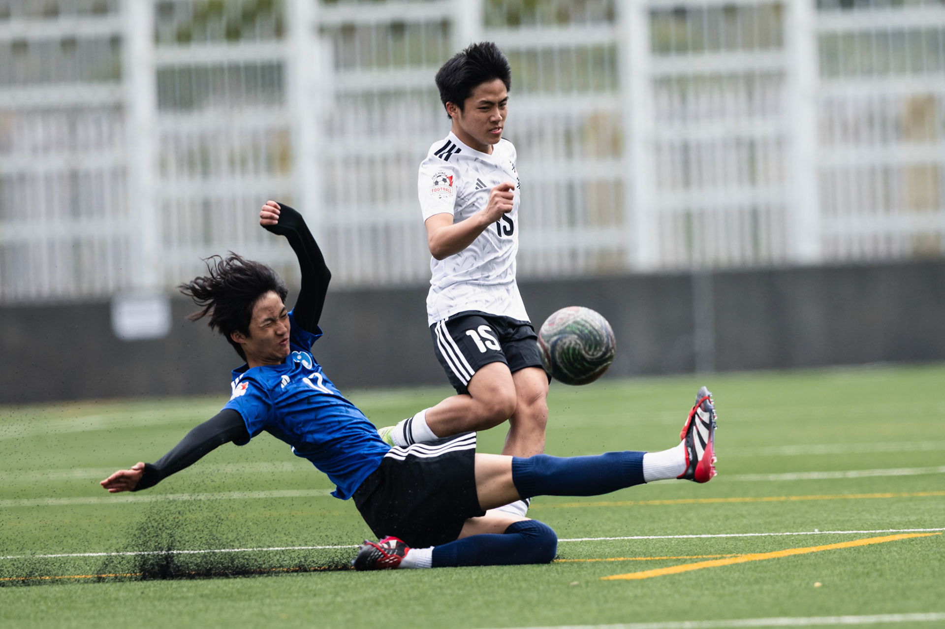 HONG KONG, China - FEBRUARY 09: during SamGor All Hong Kong Schools Jing Ying Football Tournament 2025-26 - Jockey Club Ti-I College vs Ying Wa College at Po Kong Village Road Park  Artificial Turf Soccer Pitch on February 9, 2026 in Hong Kong, China, (Photo by Jack Ng/)