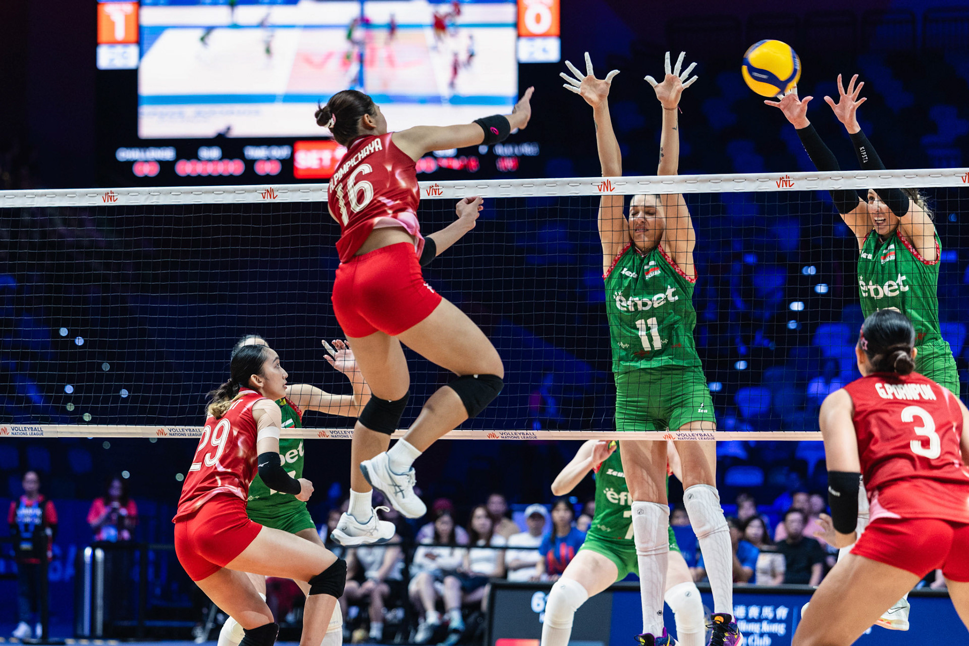 HONG KONG, China - JUNE  22:  during Volleyball Nations League Hong Kong 2025 at Kai Tak Arena on June 22, 2025 in Hong Kong, China, (Photo by Jack Ng/Pixel Images)