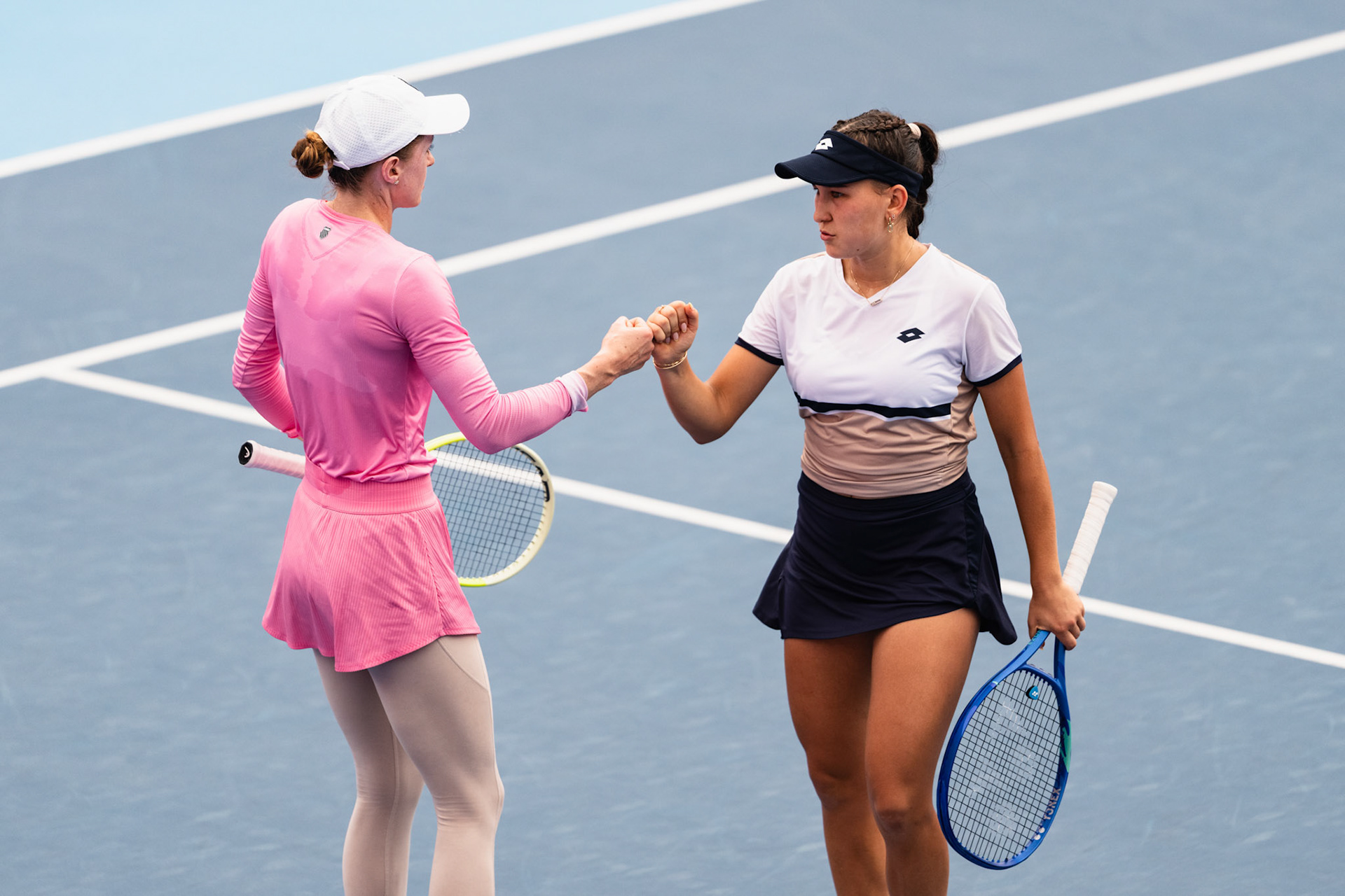 HONG KONG, China - Kamilla RAKHIMOVA and Aliaksandra SASNOVICH of Russia play against Momoko KOBORI of Japan and Peangtarn PLIPUECH of Thailand during WTA 250 - Prudential Hong Kong Tennis Open at Victoria Park Tennis Court on October 31, 2025 in Hong Kong, China, (Photo by Jack Ng/Alamy Live News)