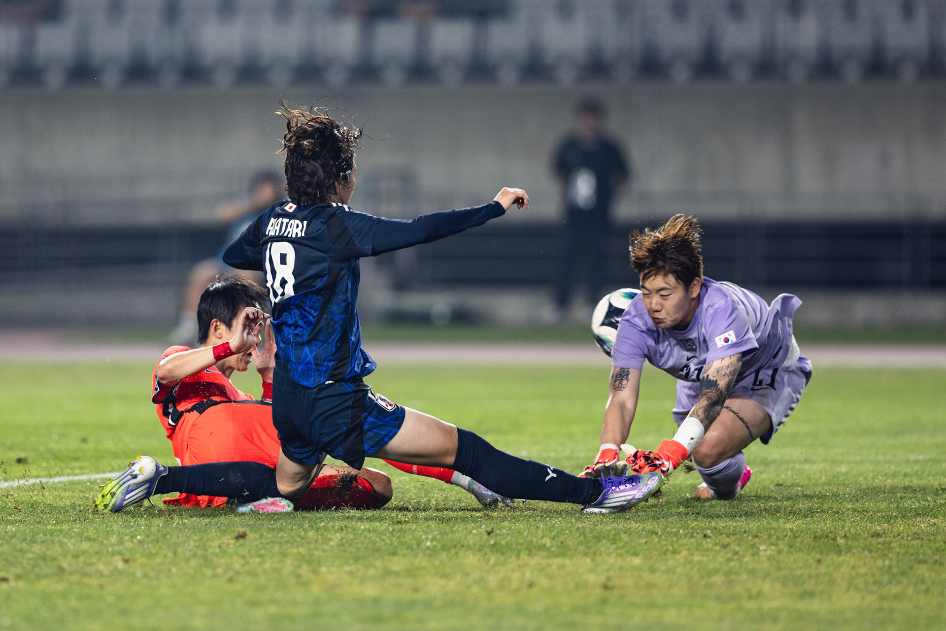 HWASEONG, South Korea - JULY  13:  during EAFF E-1 Football Championship - South Korea vs Japan at Hwaseong Sports Complex on July 13, 2025 in Hwaseong, South Korea, (Photo by Jack Ng/Pixel Images)
