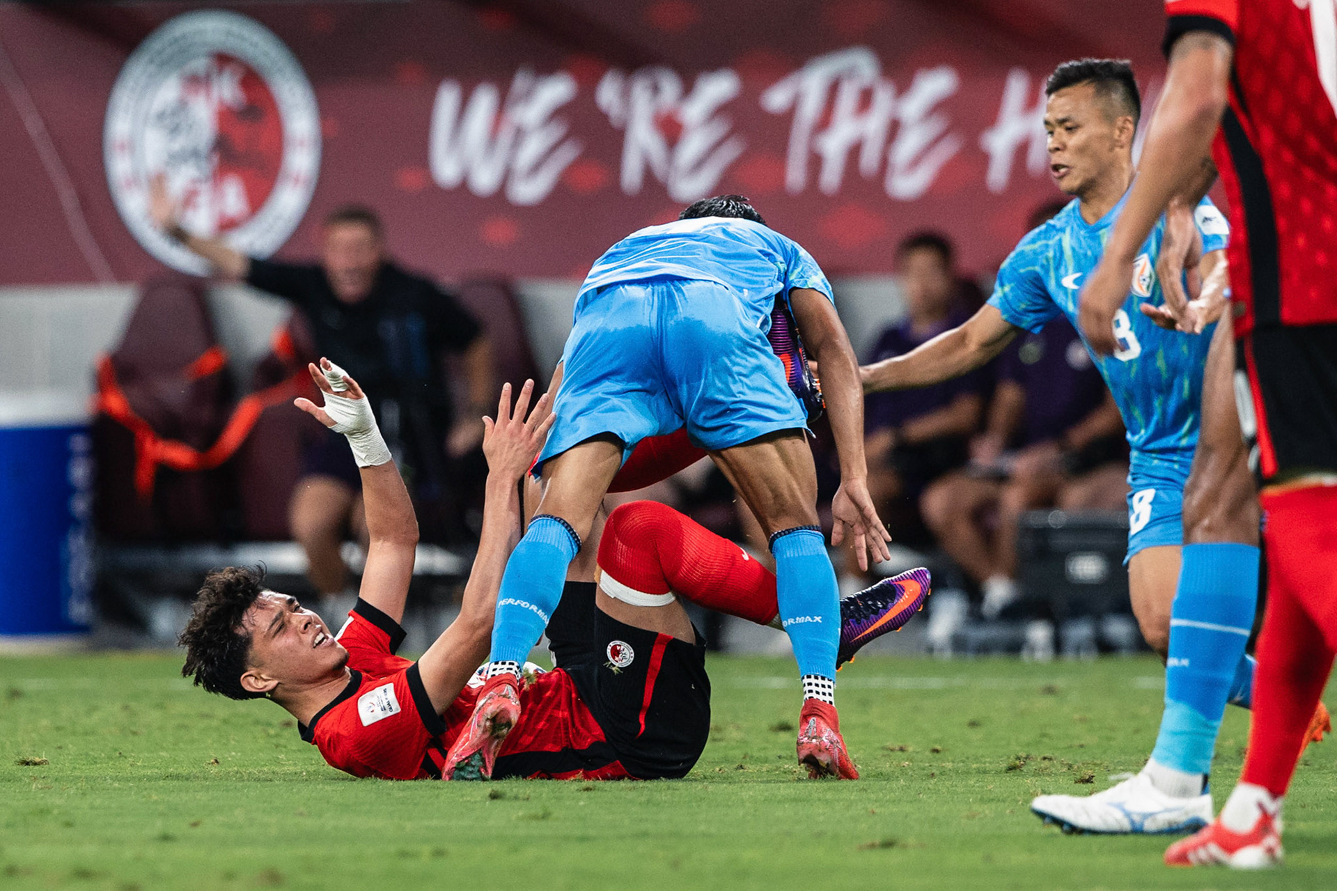 HONG KONG, China - JUNE  10:  during 2027 Asian Cup Qualifers - Hong Kong, China vs India at Kai Tak Stadium on June 10, 2025 in Hong Kong, China, (Photo by Jack Ng/Pixel Images)