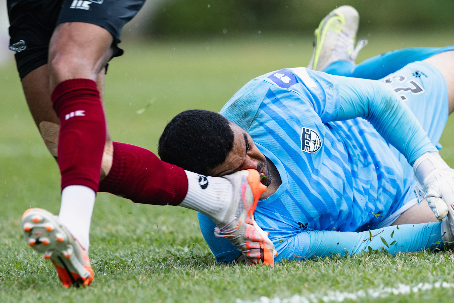 HONG KONG, China - OCTOBER  12:  during League Cup - Kowloon City vs Eastern District at Hammer Hill Road Sports Ground on October 12, 2025 in Hong Kong, China, (Photo by Jack Ng/Jack.8th)