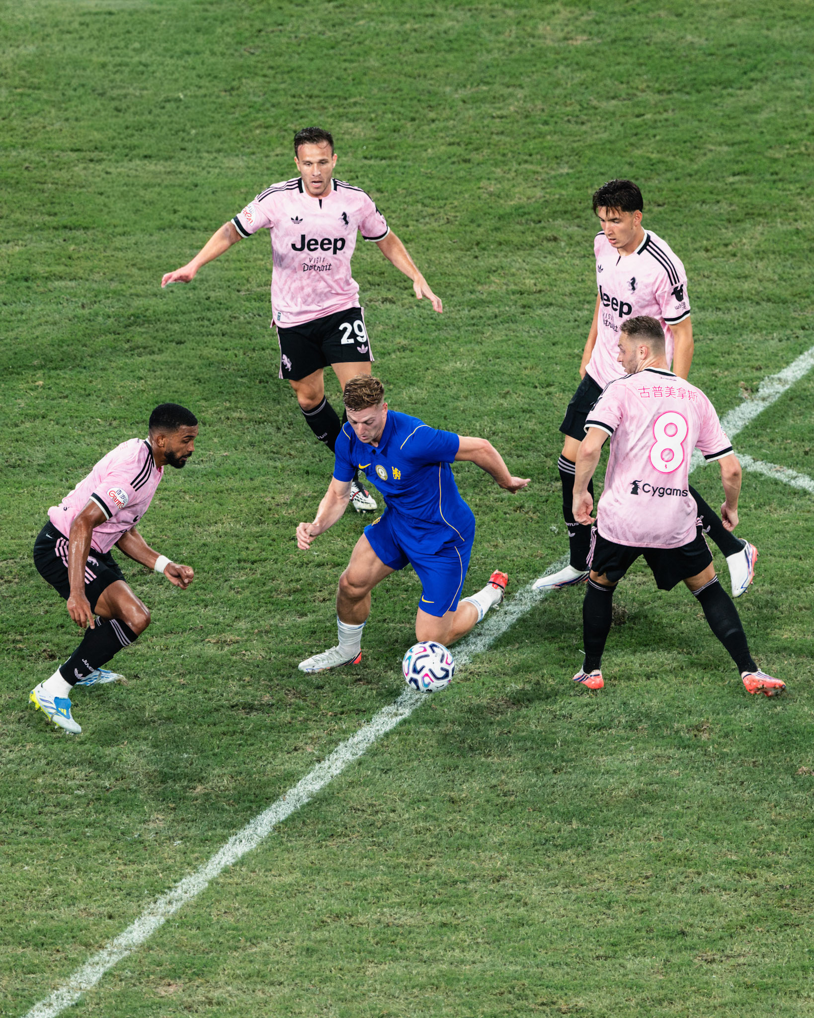 HONG KONG, China - AUGUST  05: Liam Delap (No. 9) of Chelsea in action during Hong Kong Football Festival (HKFF) 2026 - Chelsea vs Juventus at Kai Tak Stadium on August 5, 2026 in Hong Kong, China, (Photo by Jack Ng/Alamy Live News)