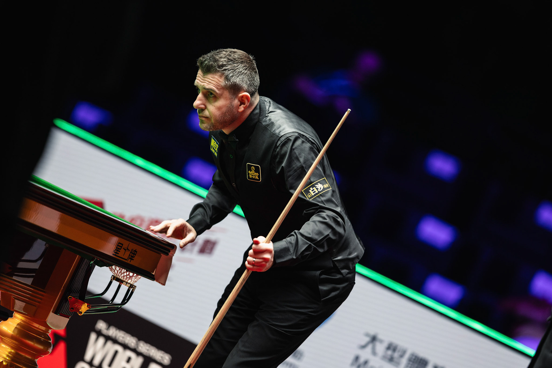 HONG KONG, China - FEBRUARY 05: Mark Selby of England reacts during WST World Grand Prix 2026 against Zhao Xintong of China at Kai Tak Arena on February 5, 2026 in Hong Kong, China, (Photo by Jack Ng/Alamy Live News)