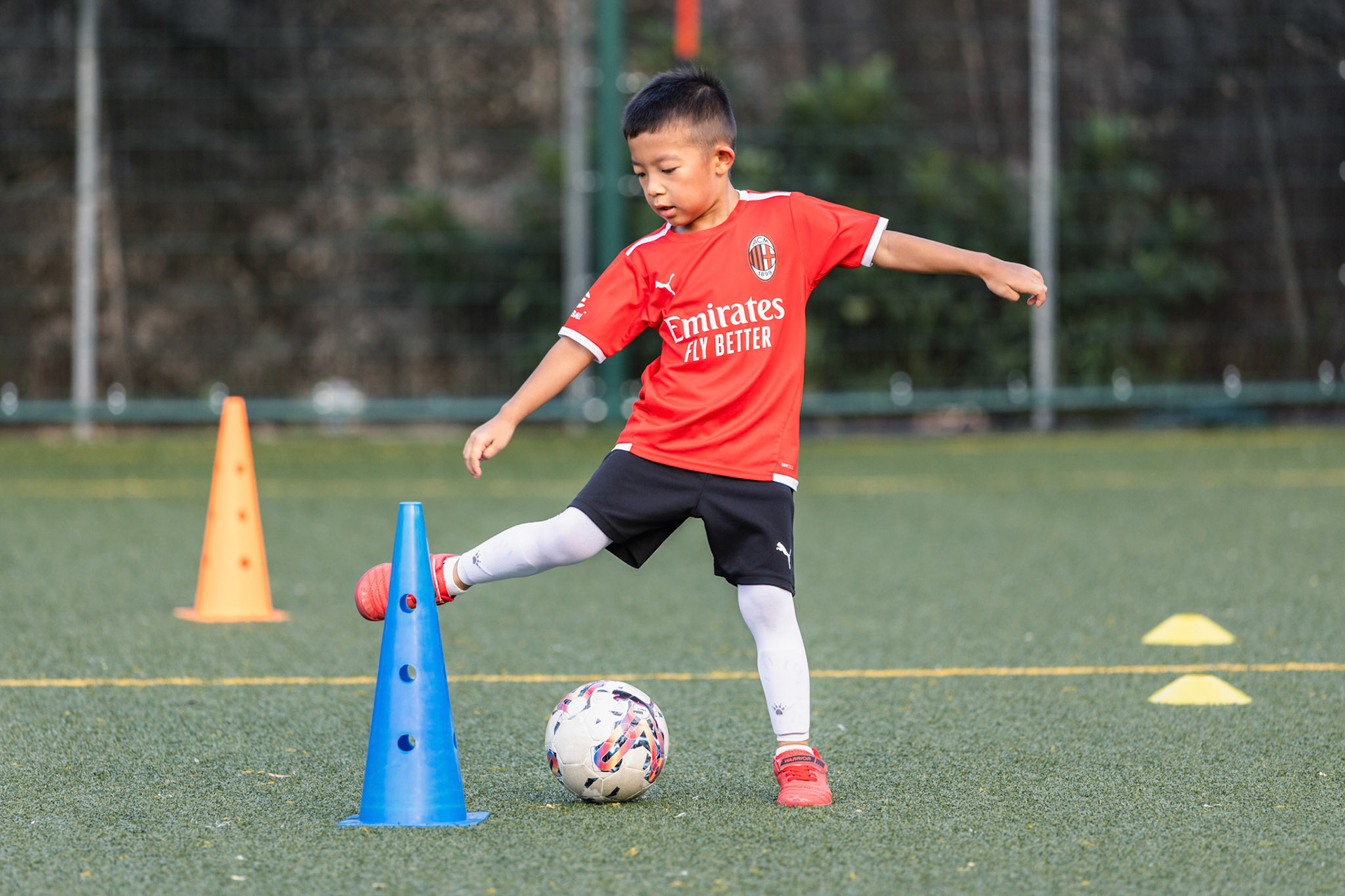 HONG KONG, China - JULY  25:  during AC Milan Kai Tak Soccer Activation at Kai Tak Mall 1 Rooftop on July 25, 2025 in Hong Kong, China, (Photo by Jack Ng/Pixel Images)