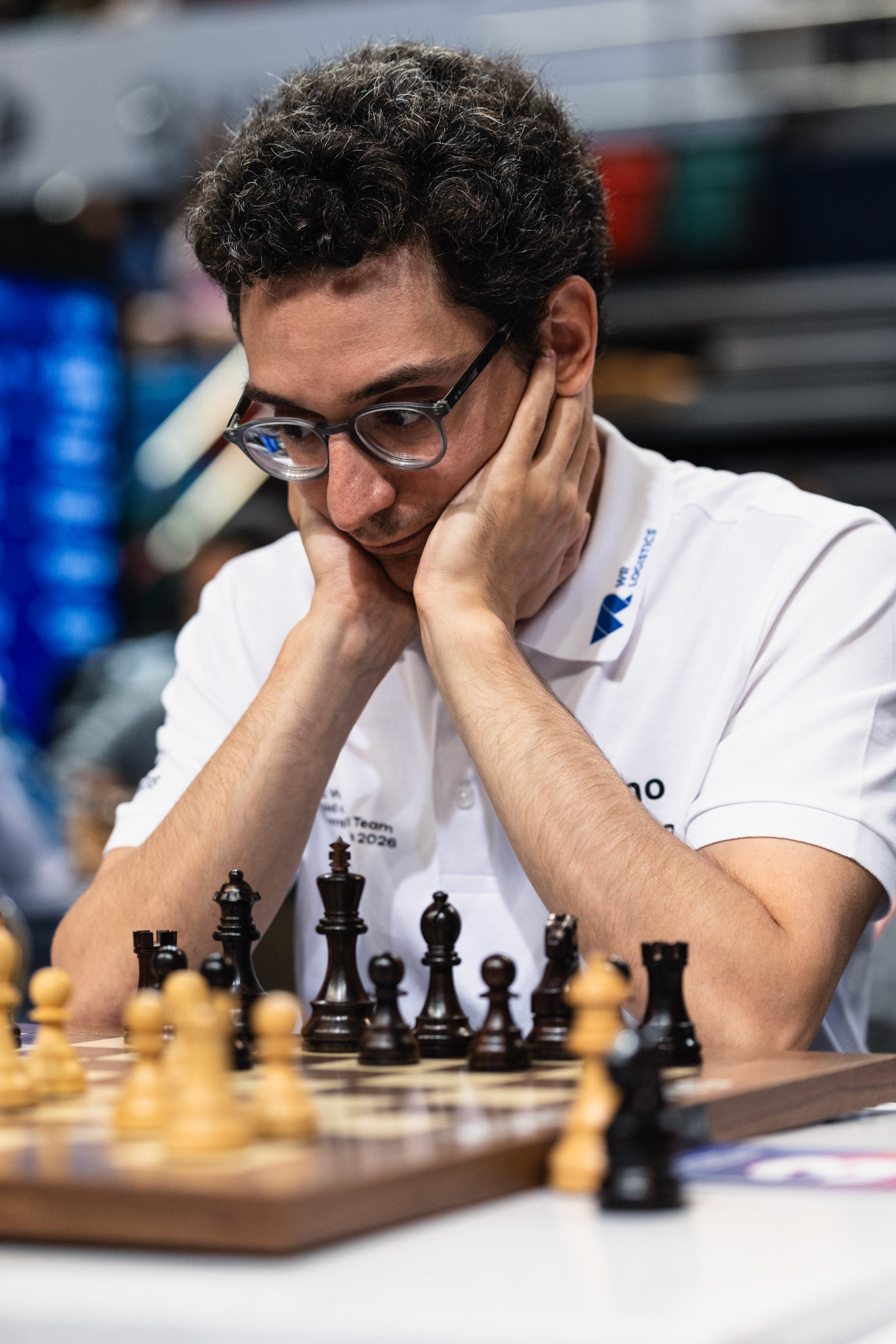 HONG KONG, China - JUNE 19: Fabiano Caruana of WR Chess competes during the round 10 of the FIDE World Team Rapid and Blitz Chess Championships 2026 at Queen Elizabeth Stadium on June 19, 2026 in Hong Kong, China, (Photo by Jack Ng/Alamy Live News)