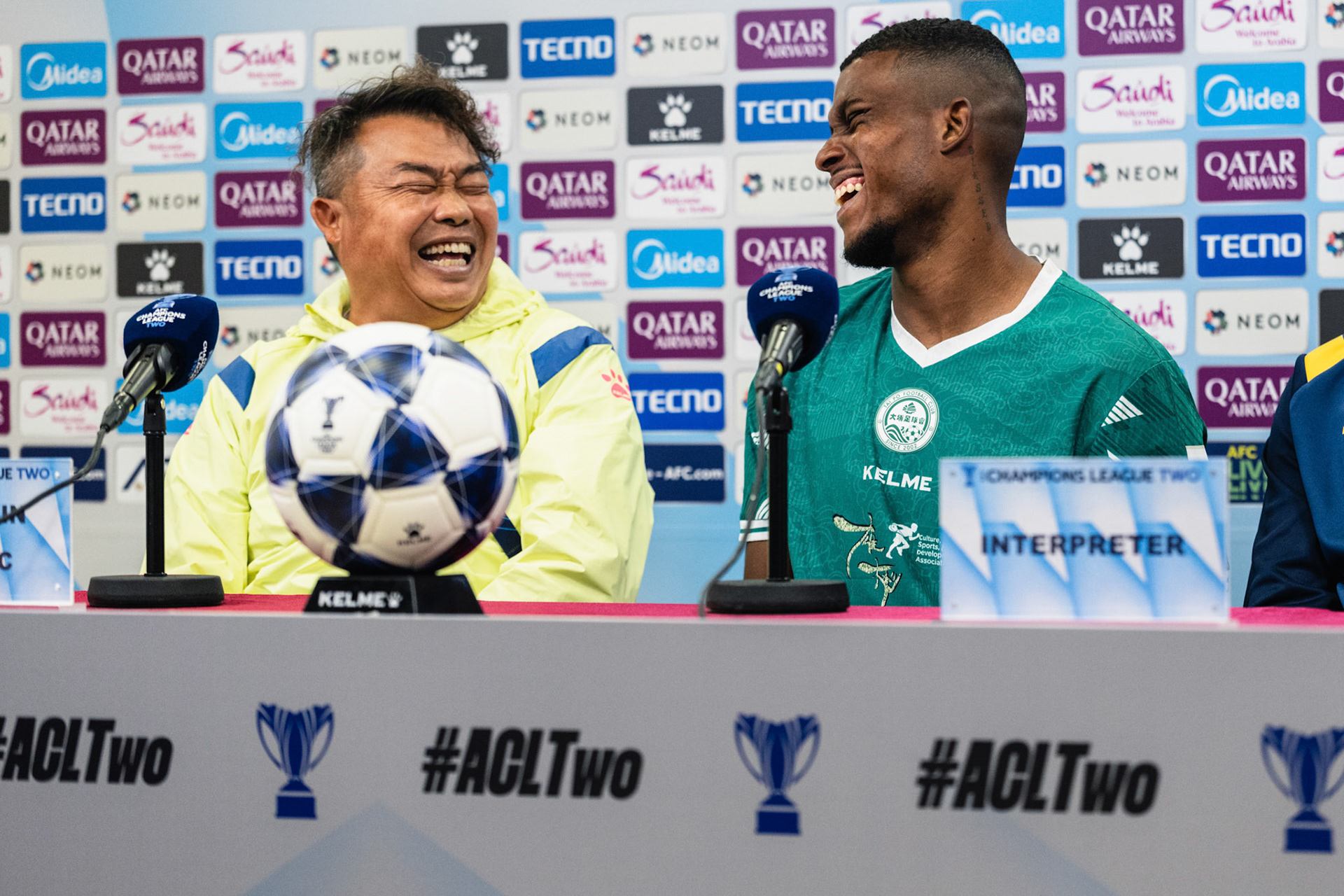 Mong Kok Stadium, HONG KONG, China - OCTOBER  23:  post-match conference of the  AFC Champions League TWO - Tai Po Football Club vs Beijing FC at Mong Kok Stadium on October 23, 2025 in Hong Kong, China, (Photo by Jack Ng/Jack Ng/Alamy Live News)