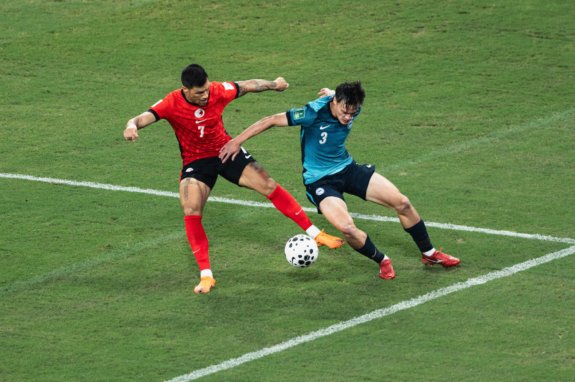HONG KONG, China - NOVEMBER  18:  during 2027 Asian Cup Qualifers - Hong Kong, China vs Singapore at Kai Tak Stadium on November 18, 2025 in Hong Kong, China, (Photo by Jack Ng/Pixel Images)