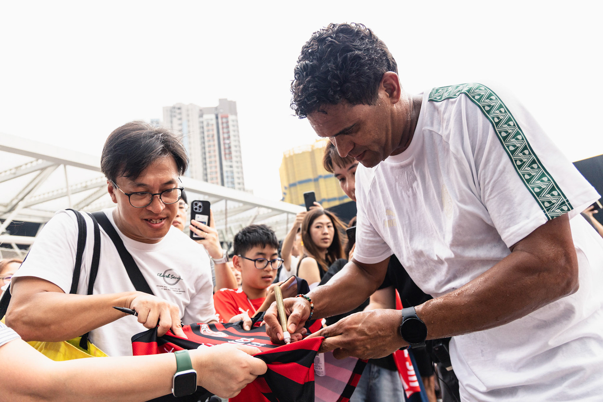 HONG KONG, China - JULY  25:  during AC Milan Kai Tak Soccer Activation at Kai Tak Mall 1 Rooftop on July 25, 2025 in Hong Kong, China, (Photo by Jack Ng/Pixel Images)