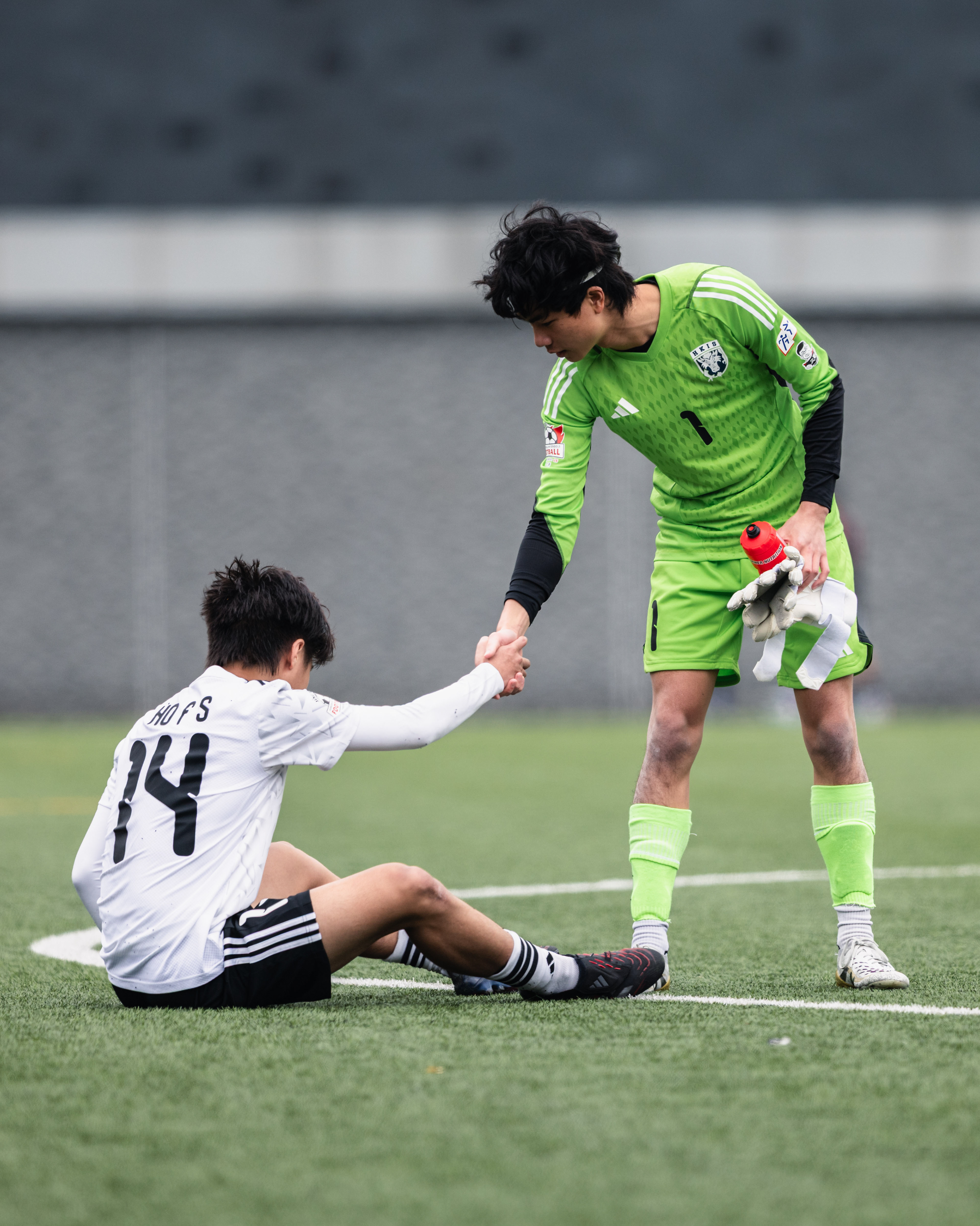 HONG KONG, China - FEBRUARY 09: during SamGor All Hong Kong Schools Jing Ying Football Tournament 2025-26 - Lam Tai Fai College vs Hong Kong International School at Po Kong Village Road Park Artificial Turf Soccer Pitch on February 9, 2026 in Hong Kong, China, (Photo by Jack Ng/)