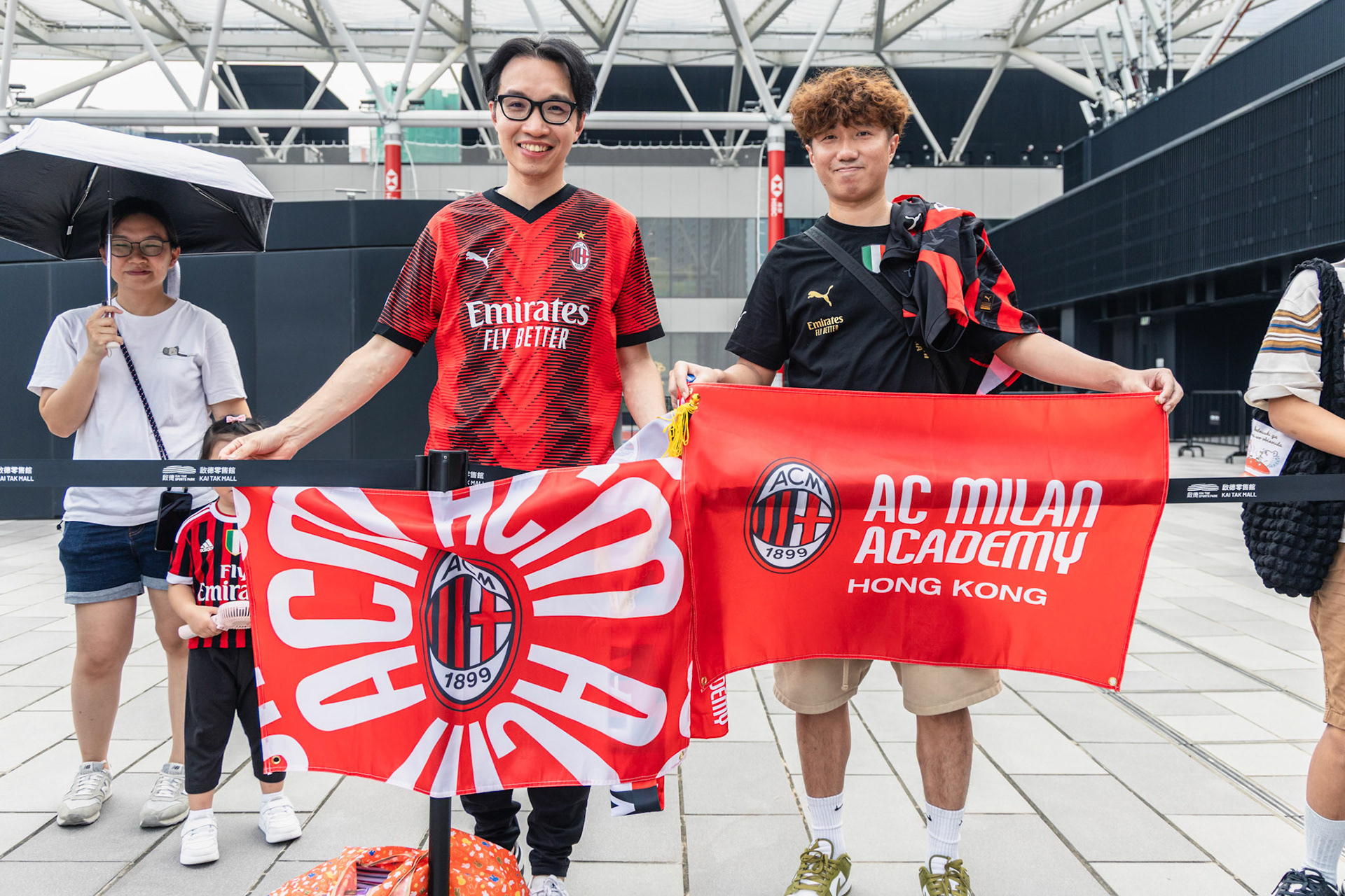 HONG KONG, China - JULY  25:  during AC Milan Kai Tak Soccer Activation at Kai Tak Mall 1 Rooftop on July 25, 2025 in Hong Kong, China, (Photo by Jack Ng/Pixel Images)