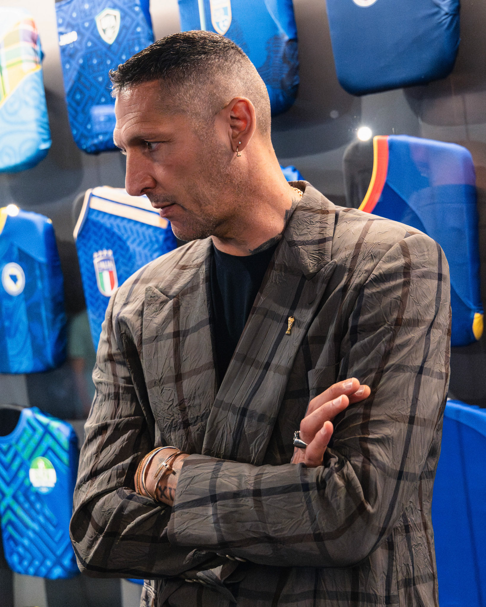 HONG KONG, China - MAY 28: 2006 FIFA World Cup winner Marco Materazzi joins the Grand Opening of FIFA Museum in Hong Kong at FIFA Museum Hong Kong, Causeway Bay on May 28, 2026 in Hong Kong, China, (Photo by Jack Ng/Alamy Live News)