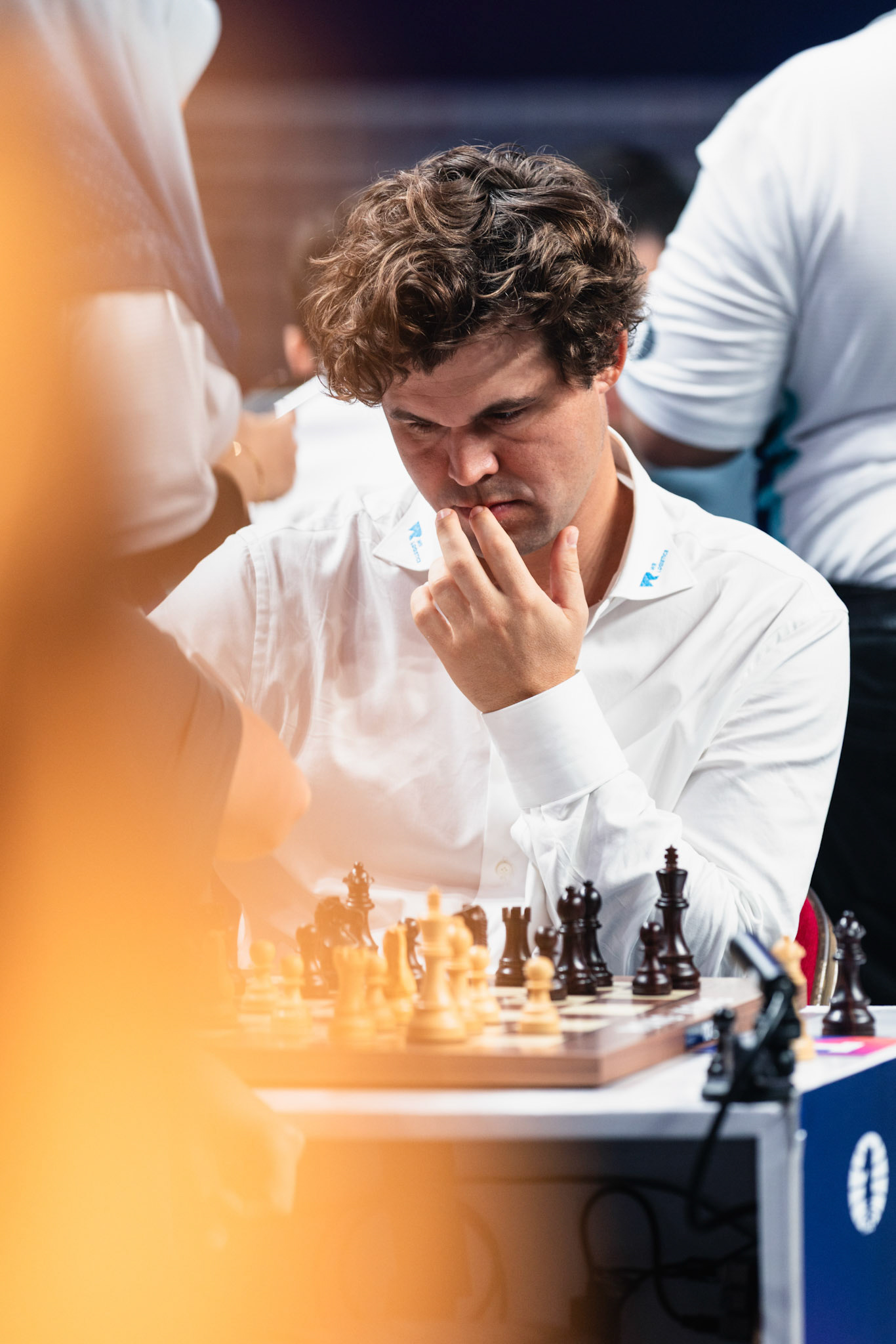 HONG KONG, China - JUNE 21: Magnus Carlsen of WR Chess competes during FIDE World Team Rapid and Blitz Chess Championships 2026 at Queen Elizabeth Stadium on June 21, 2026 in Hong Kong, China, (Photo by Jack Ng/Alamy Live News)