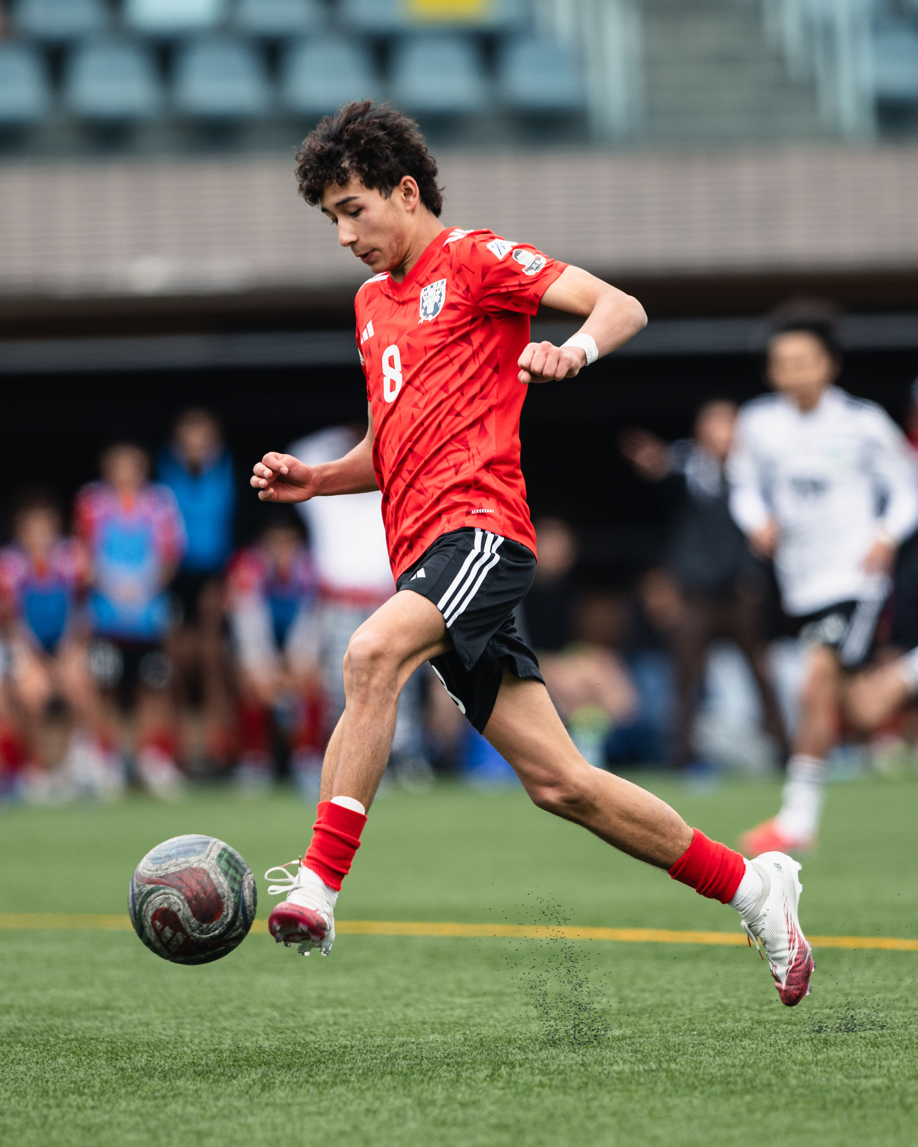 HONG KONG, China - FEBRUARY 09: during SamGor All Hong Kong Schools Jing Ying Football Tournament 2025-26 - Lam Tai Fai College vs Hong Kong International School at Po Kong Village Road Park Artificial Turf Soccer Pitch on February 9, 2026 in Hong Kong, China, (Photo by Jack Ng/)
