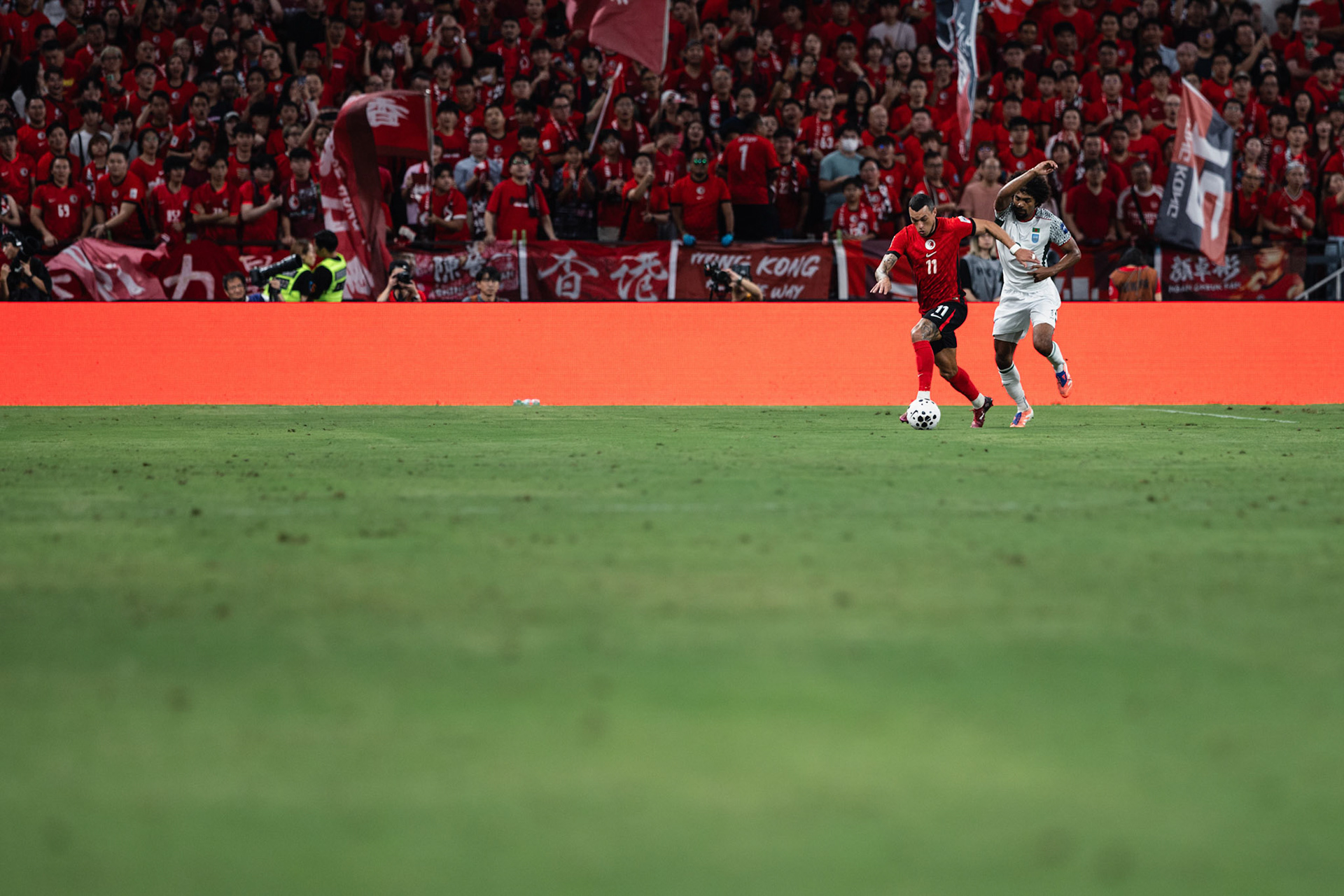 HONG KONG, China - OCTOBER  14:  during 2027 Asian Cup Qualifers - Hong Kong, China vs Bangladesh at Kai Tak Stadium on October 14, 2025 in Hong Kong, China, (Photo by Jack Ng/Pixel Images)