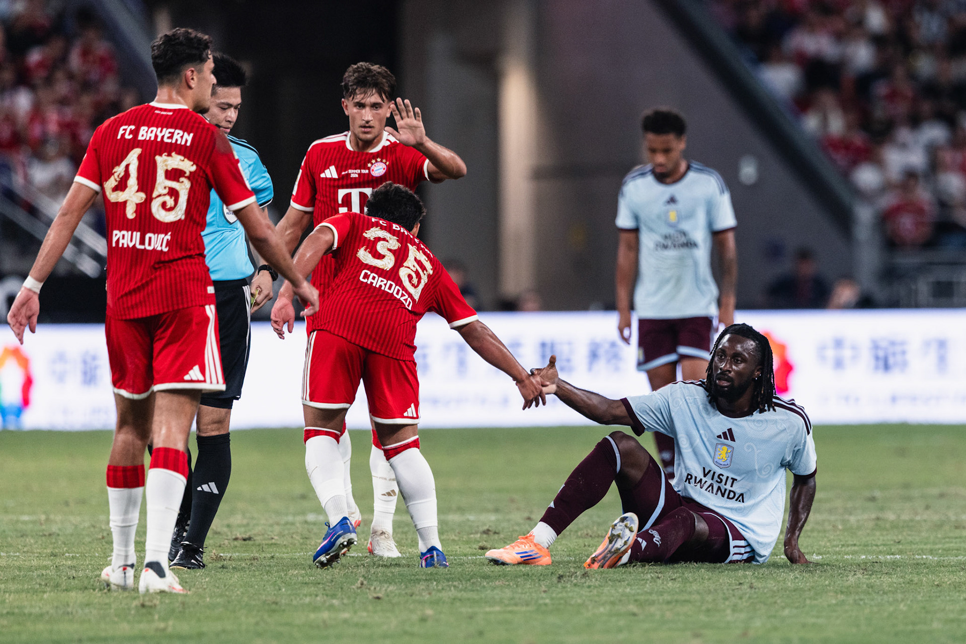 HONG KONG, China - AUGUST 07:  during 2026 Audi Football Summit - Bayern Munich vs Aston Villa at Kai Tak Stadium on August 7, 2026 in Hong Kong, China, (Photo by Jack Ng/Alamy Live News)
