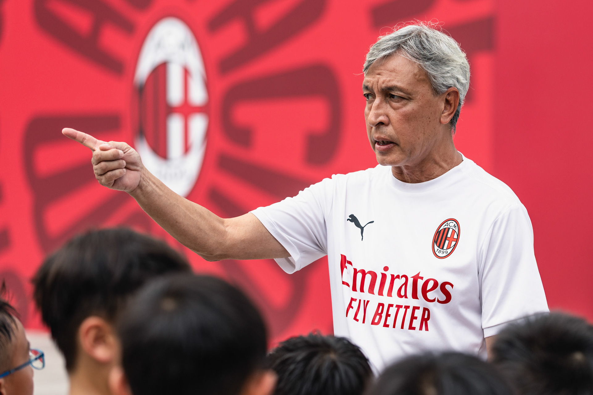 HONG KONG, China - JULY  25:  during AC Milan Kai Tak Soccer Activation at Kai Tak Mall 1 Rooftop on July 25, 2025 in Hong Kong, China, (Photo by Jack Ng/Pixel Images)